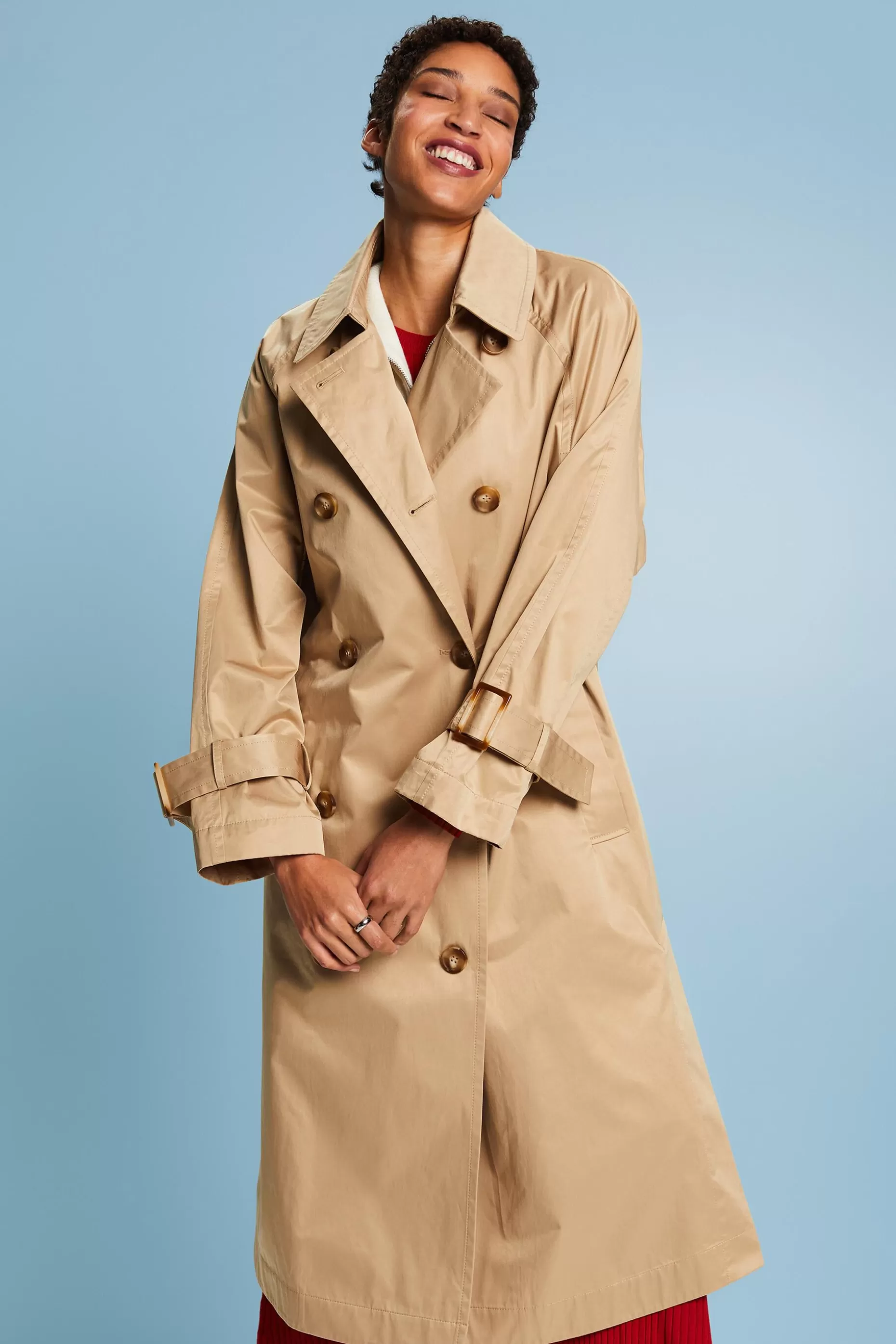 ESPRIT Double-Breasted Trench Coat at our Online Shop *Women The Spring Edit