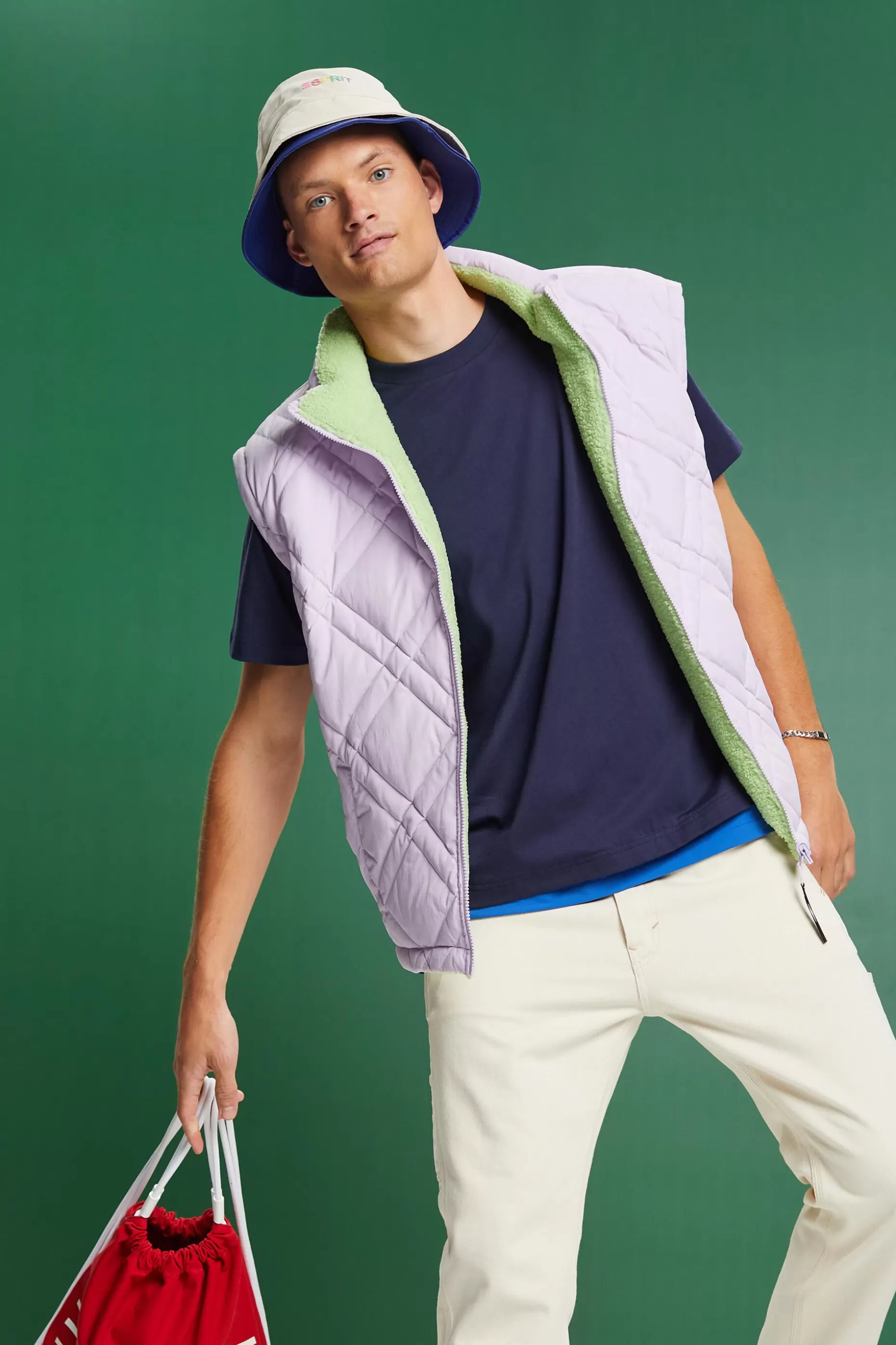 ESPRIT Drawstring Cotton Jersey T-Shirt at our Online Shop *Men T-Shirts + Polos