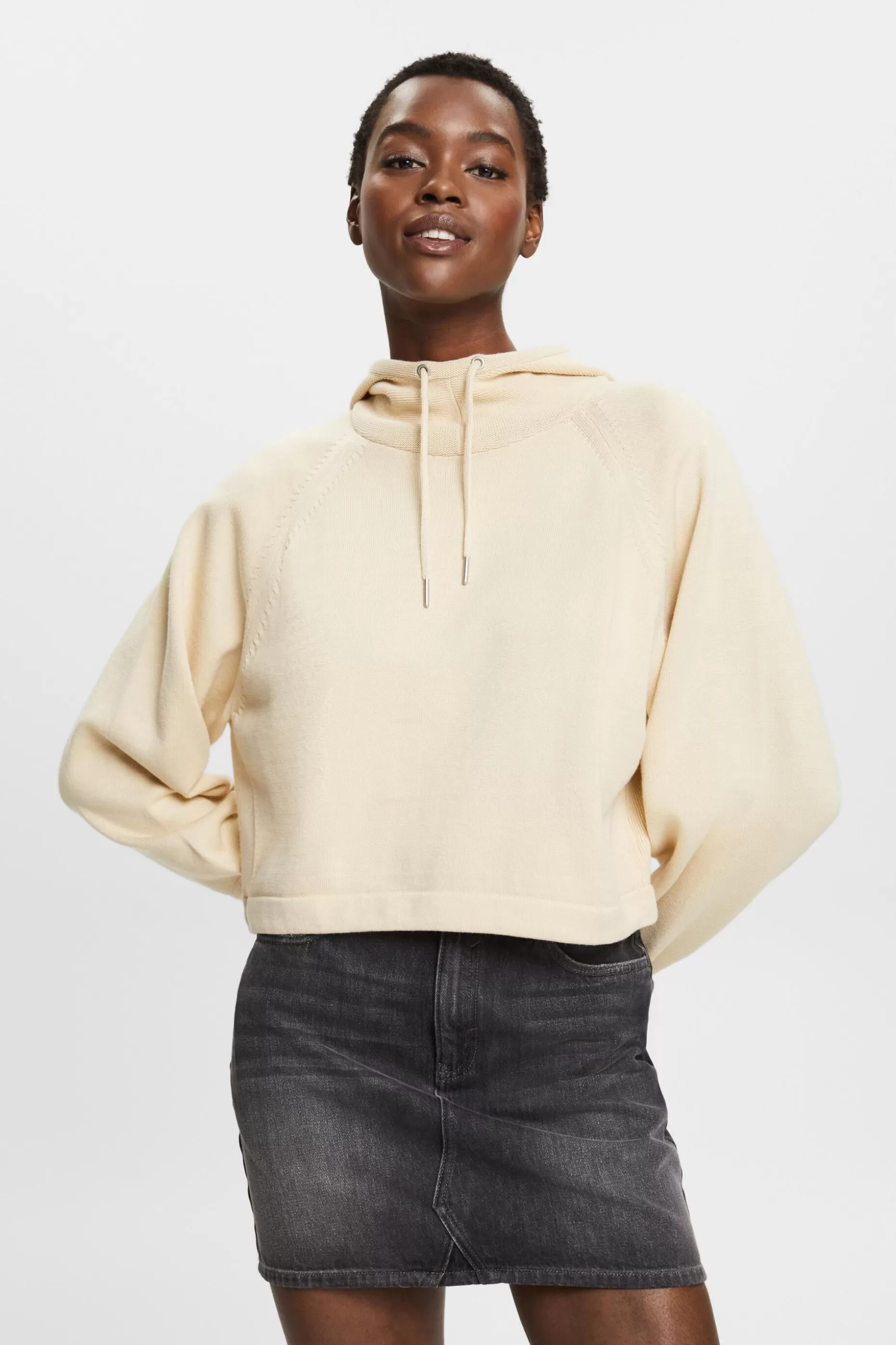 ESPRIT Drawstring hem hoodie at our Online Shop *Women Sweatshirts + Hoodies
