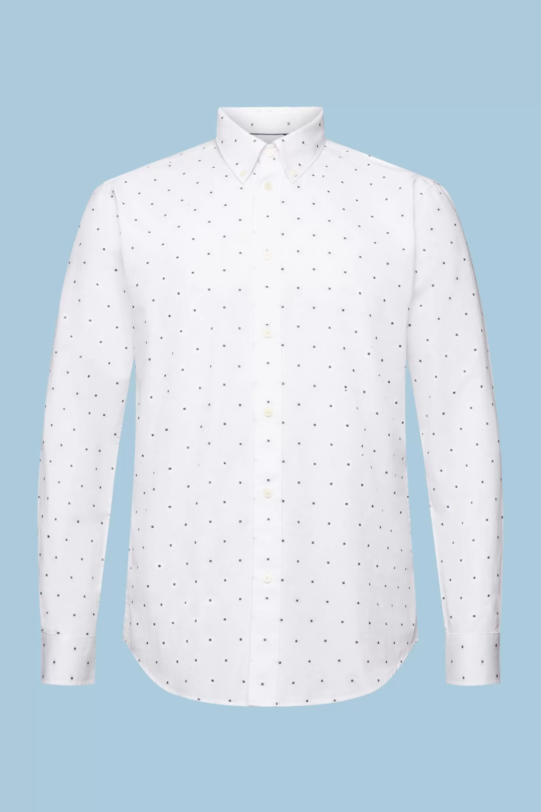 ESPRIT Embroidered Cotton Slim Fit Shirt at our Online Shop *Men Shirts