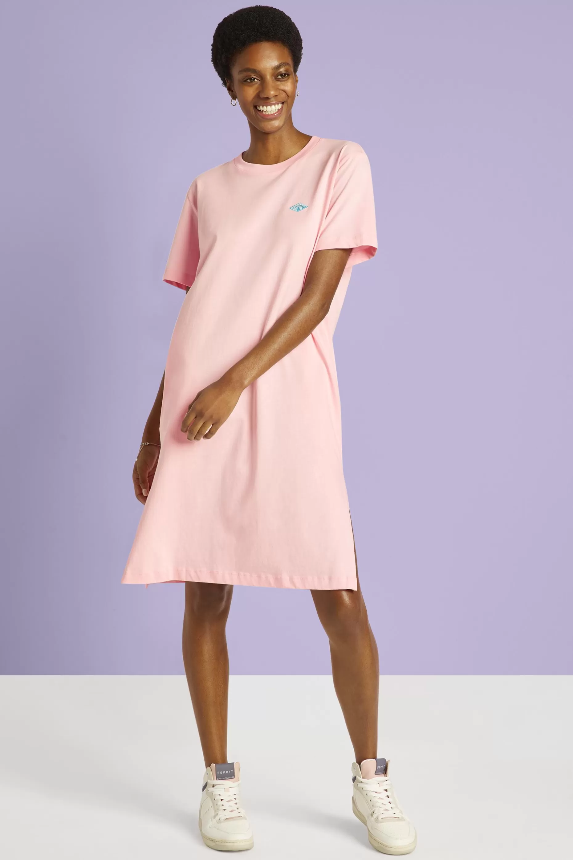 ESPRIT Embroidered Cotton-Jersey Dress at our Online Shop *Women Dresses + Jumpsuits