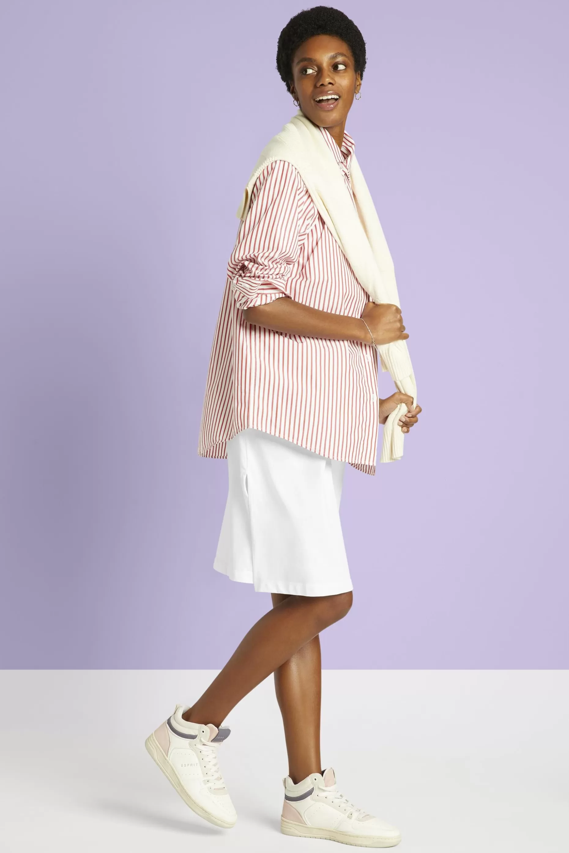 ESPRIT Embroidered Cotton-Jersey Dress at our Online Shop *Women Dresses + Jumpsuits