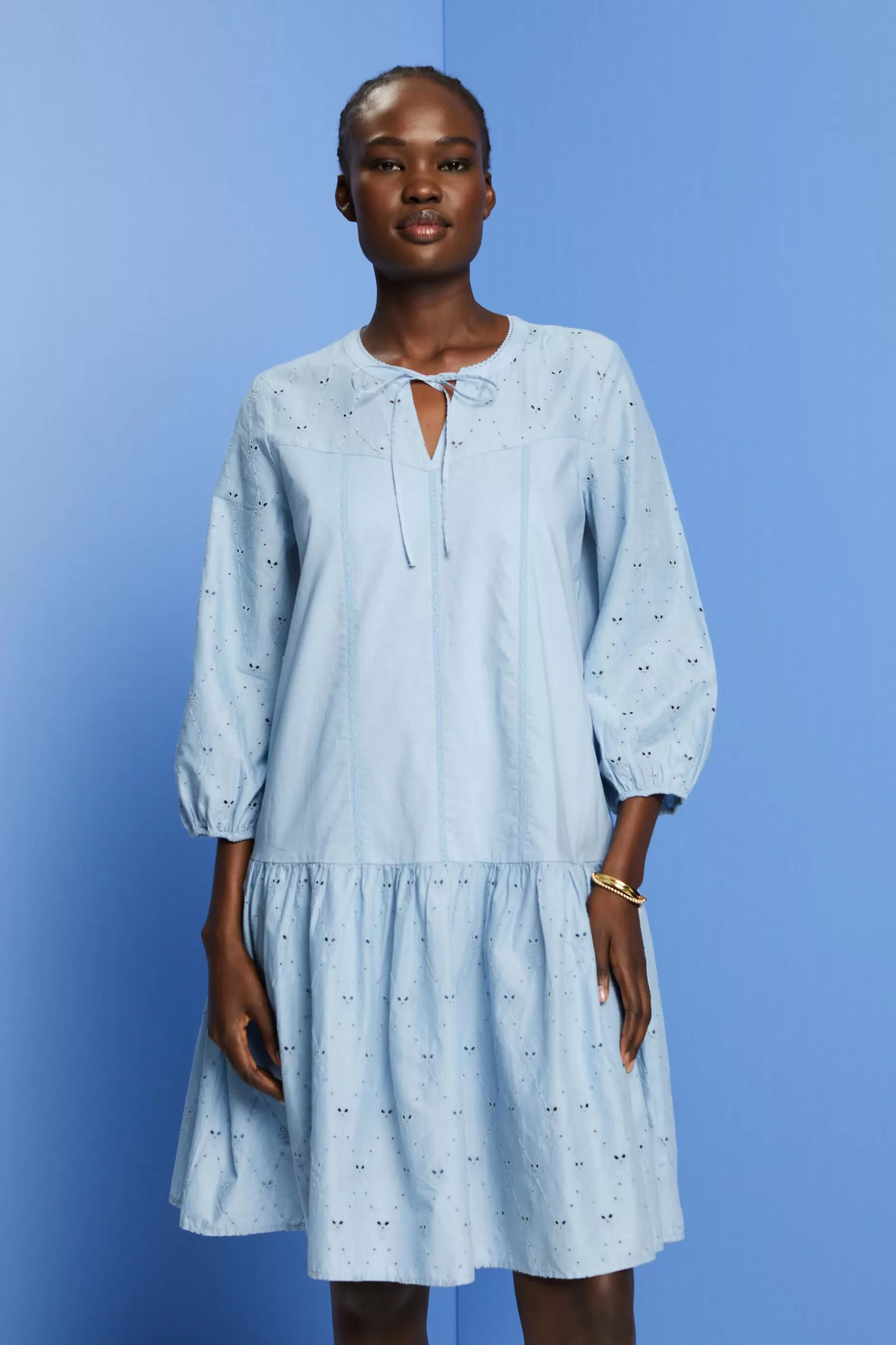 ESPRIT Embroidered dress, 100% cotton at our Online Shop *Women Dresses + Jumpsuits