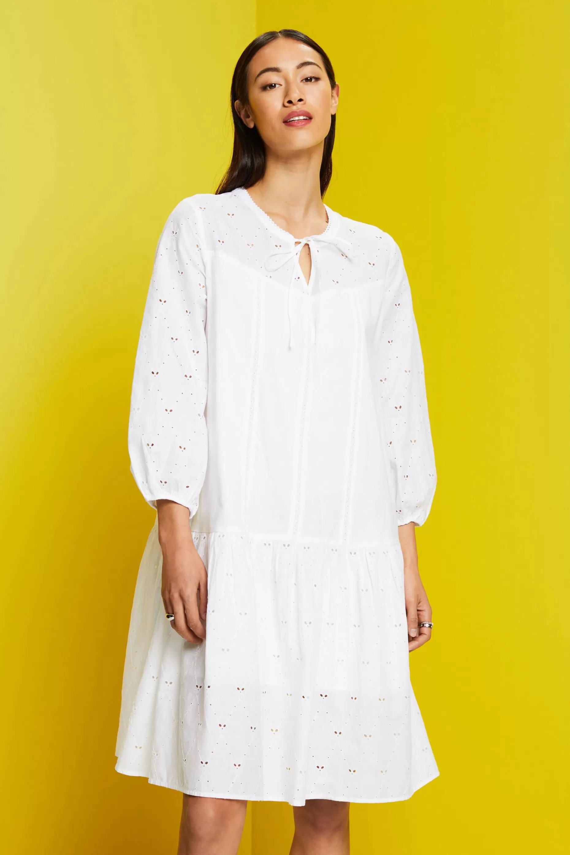 ESPRIT Embroidered dress, 100% cotton at our Online Shop *Women Dresses + Jumpsuits