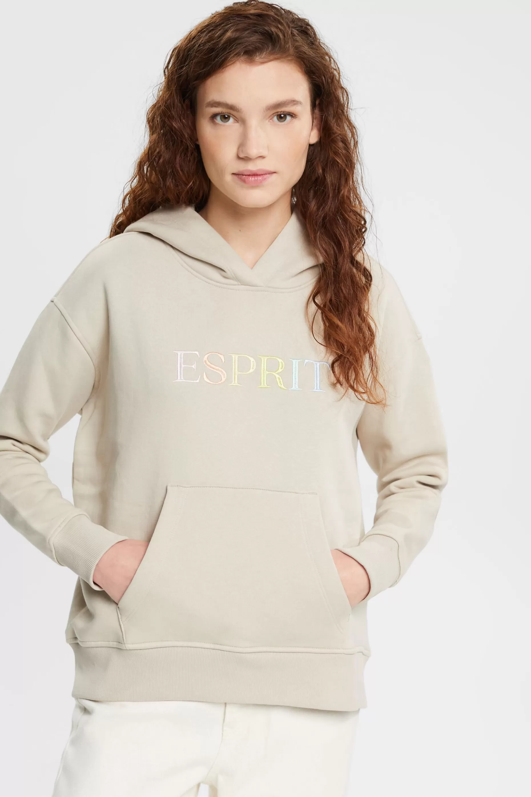 ESPRIT Embroidered Logo Hoodie at our Online Shop *Women Sweatshirts + Hoodies