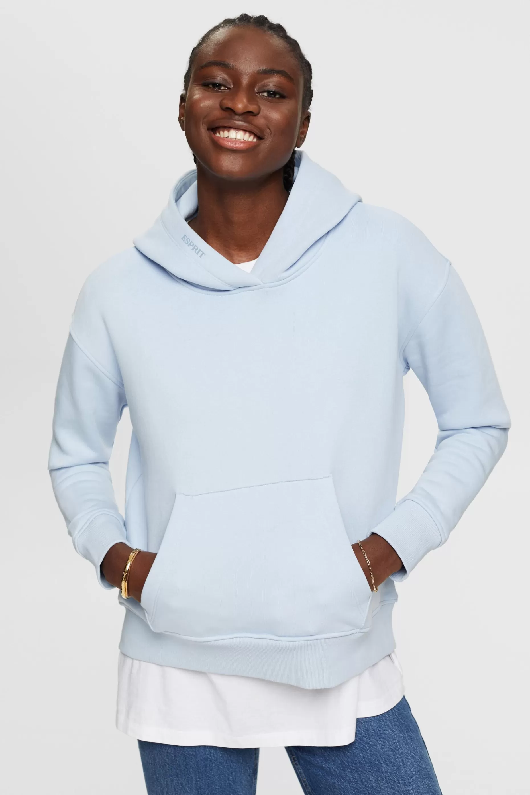 ESPRIT Embroidered Logo Hoodie at our Online Shop *Women Sweatshirts + Hoodies