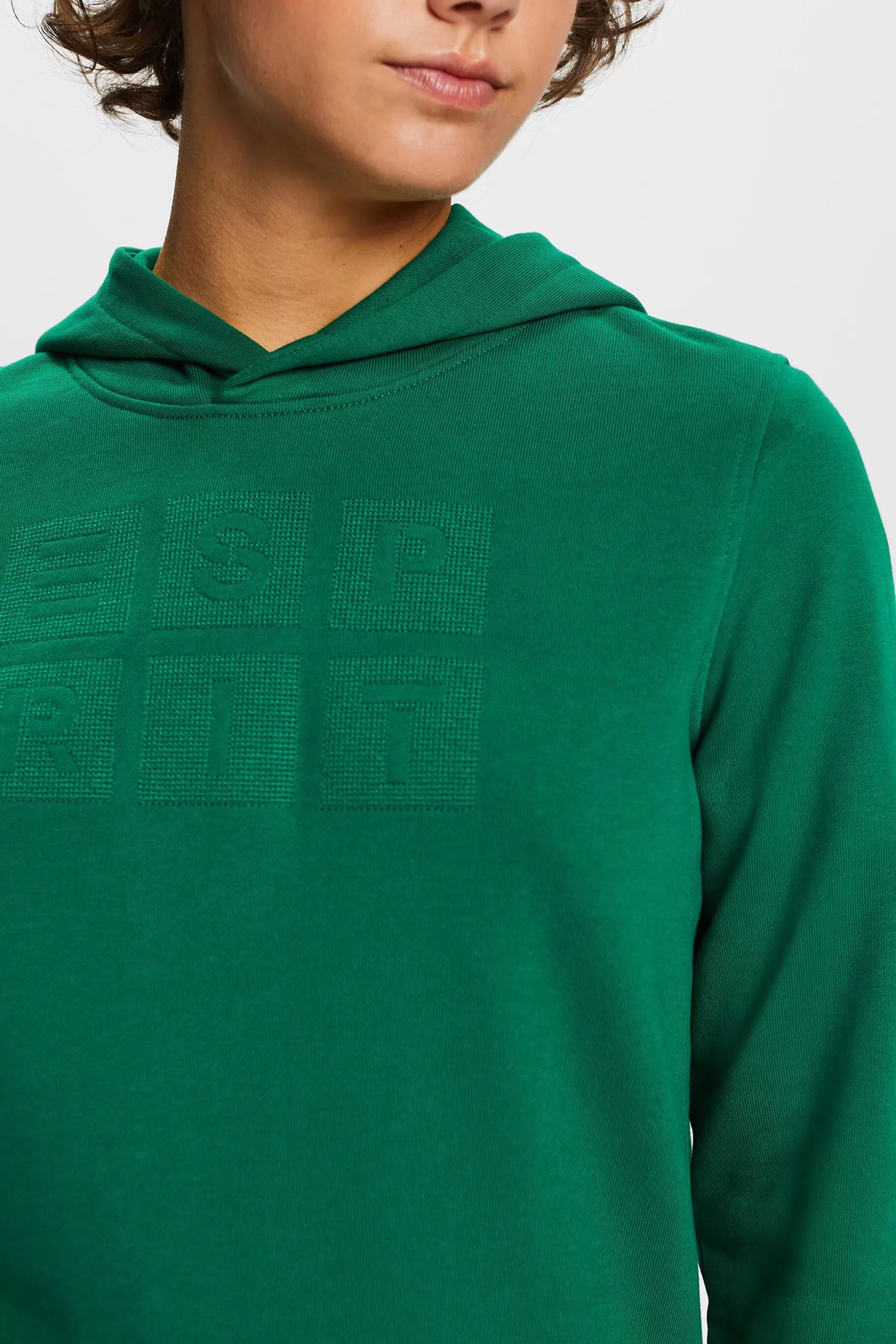 ESPRIT Embroidered logo hoodie, organic cotton at our Online Shop * Sale Under $50