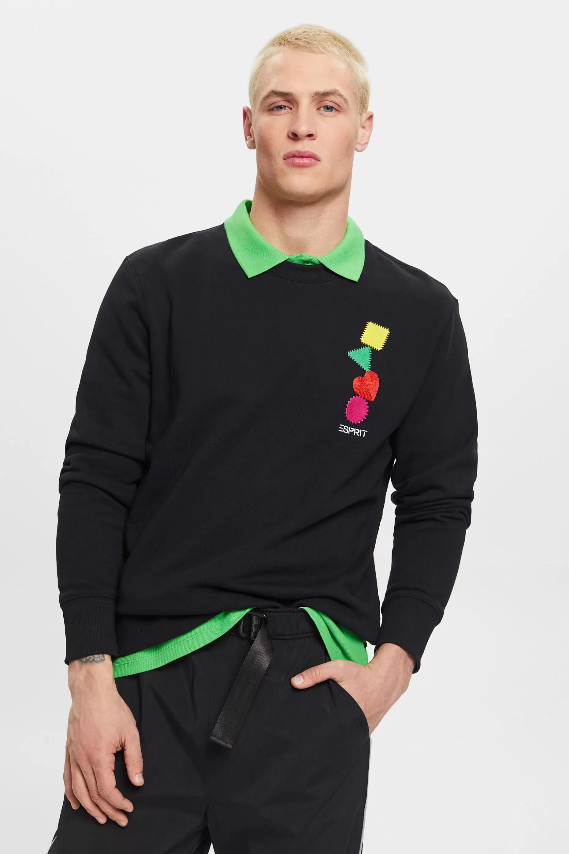 ESPRIT Embroidered Logo Sweatshirt at our Online Shop * Sale Under $75