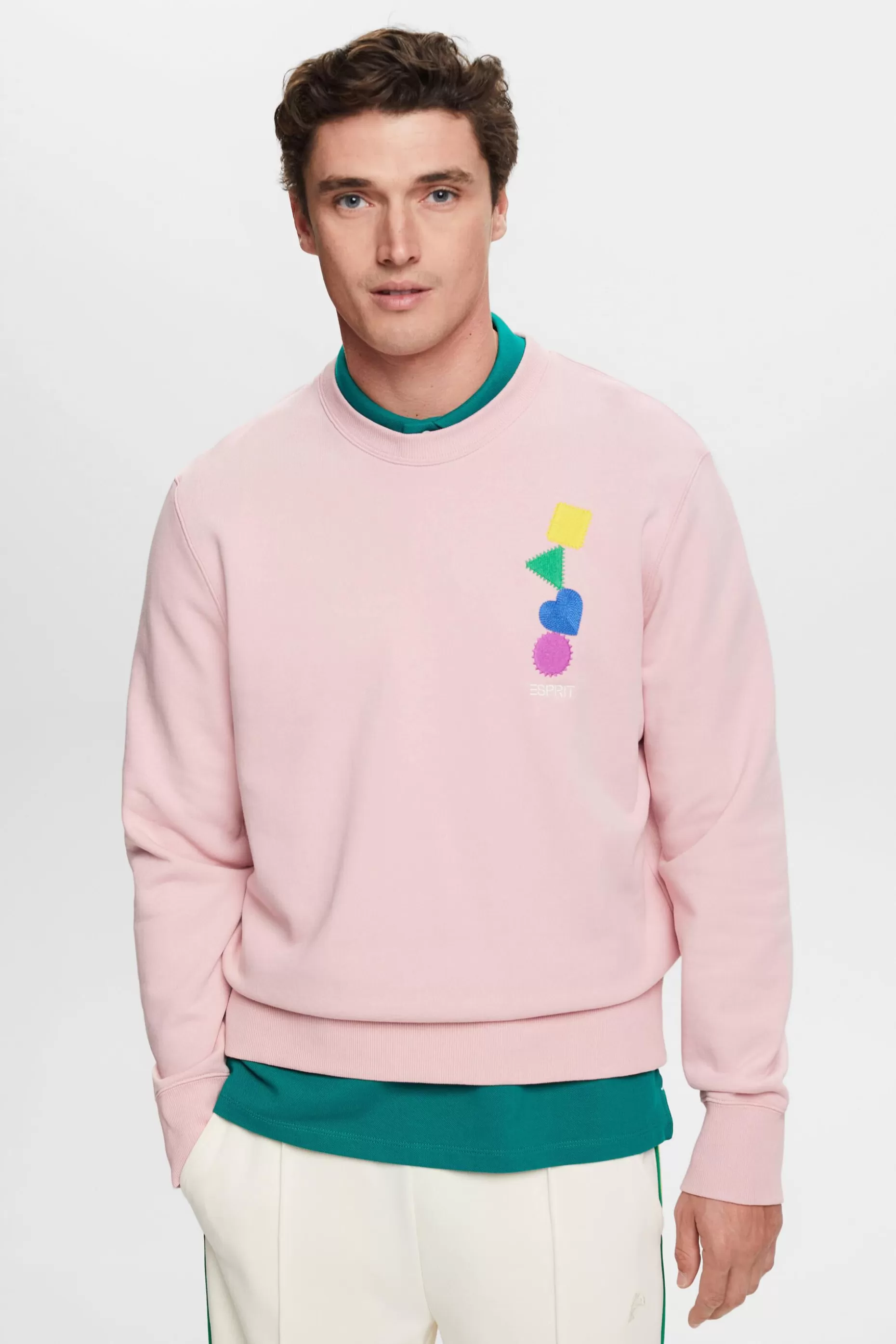 ESPRIT Embroidered Logo Sweatshirt at our Online Shop *Men Sweatshirts + Hoodies