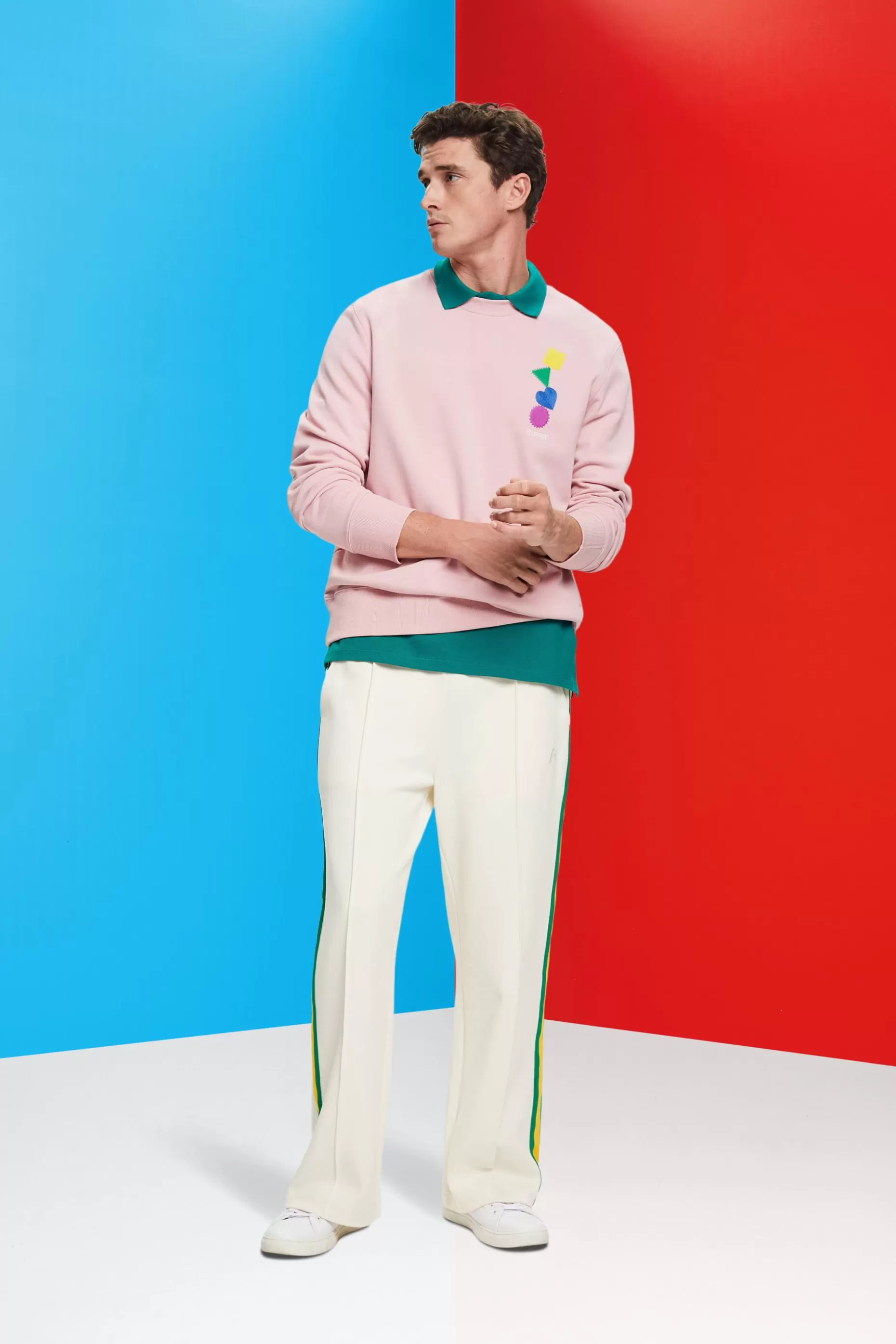 ESPRIT Embroidered Logo Sweatshirt at our Online Shop *Men Sweatshirts + Hoodies