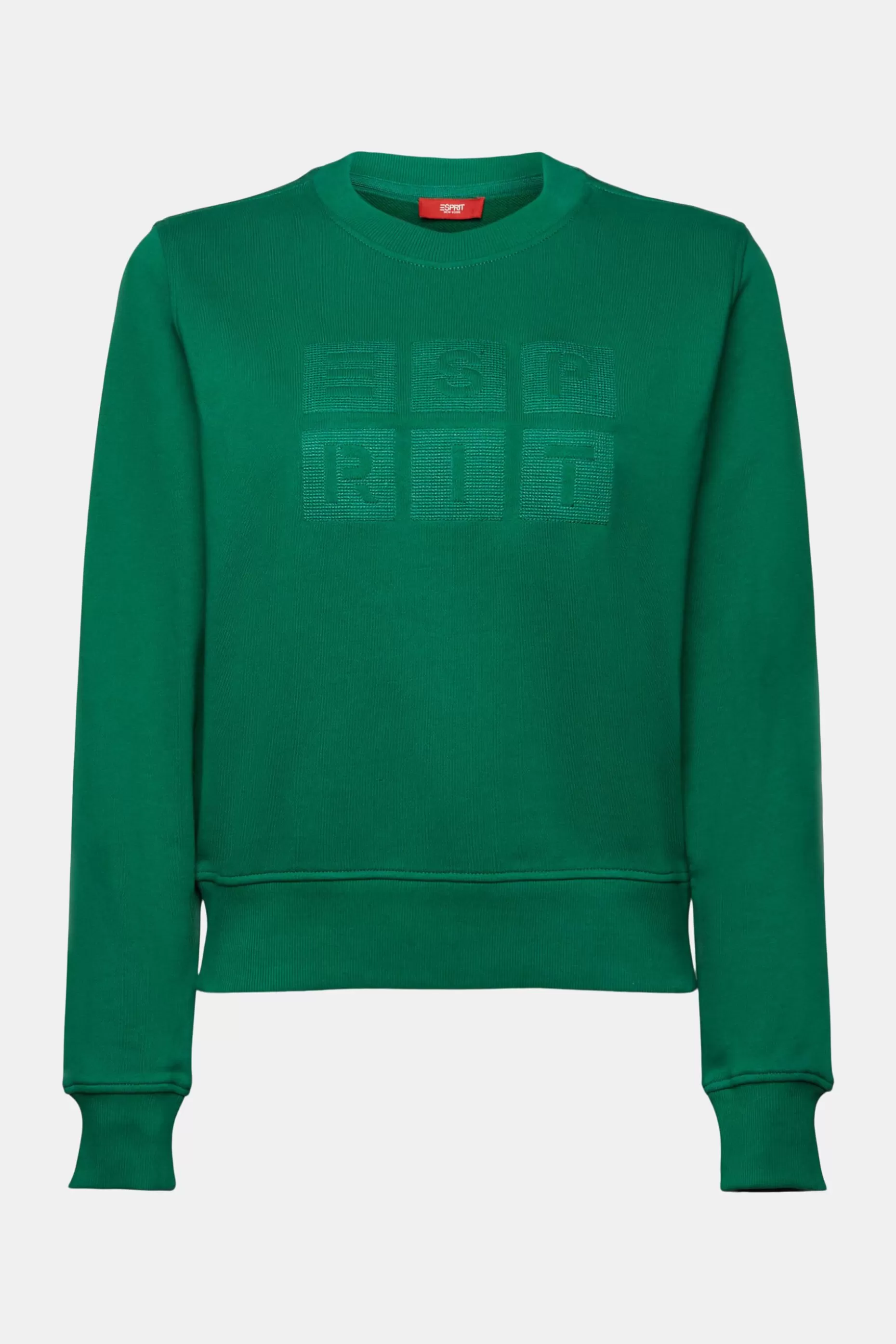 ESPRIT Embroidered logo sweatshirt, organic cotton at our Online Shop *Women Tops