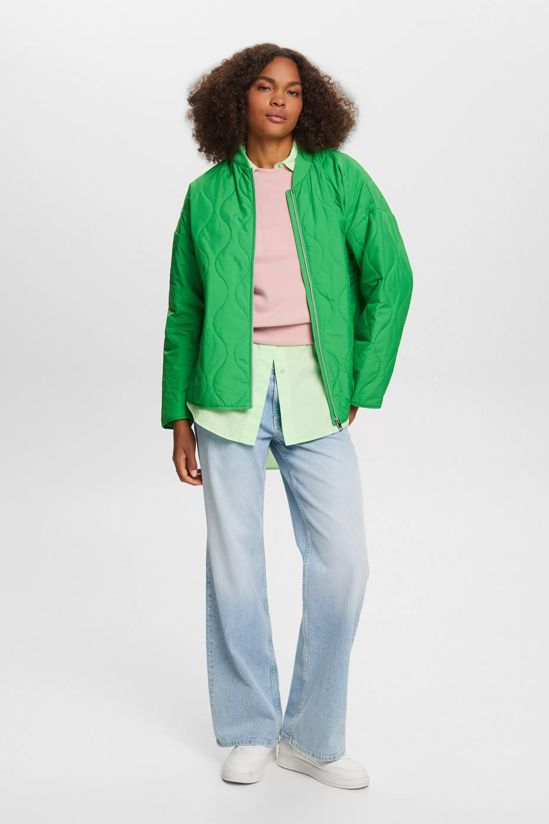 ESPRIT Embroidered logo sweatshirt, organic cotton at our Online Shop *Women Sweatshirts + Hoodies