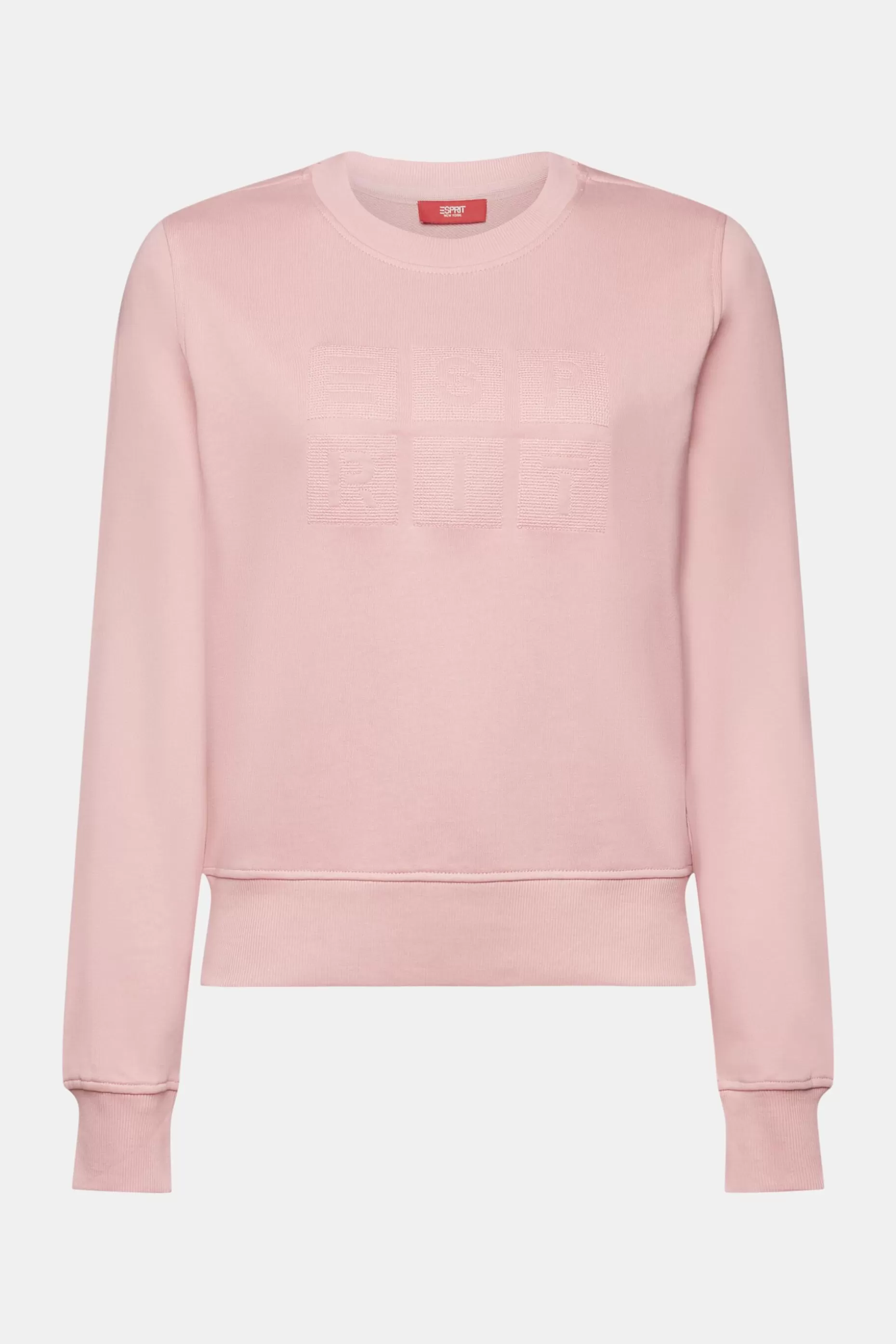 ESPRIT Embroidered logo sweatshirt, organic cotton at our Online Shop *Women Sweatshirts + Hoodies