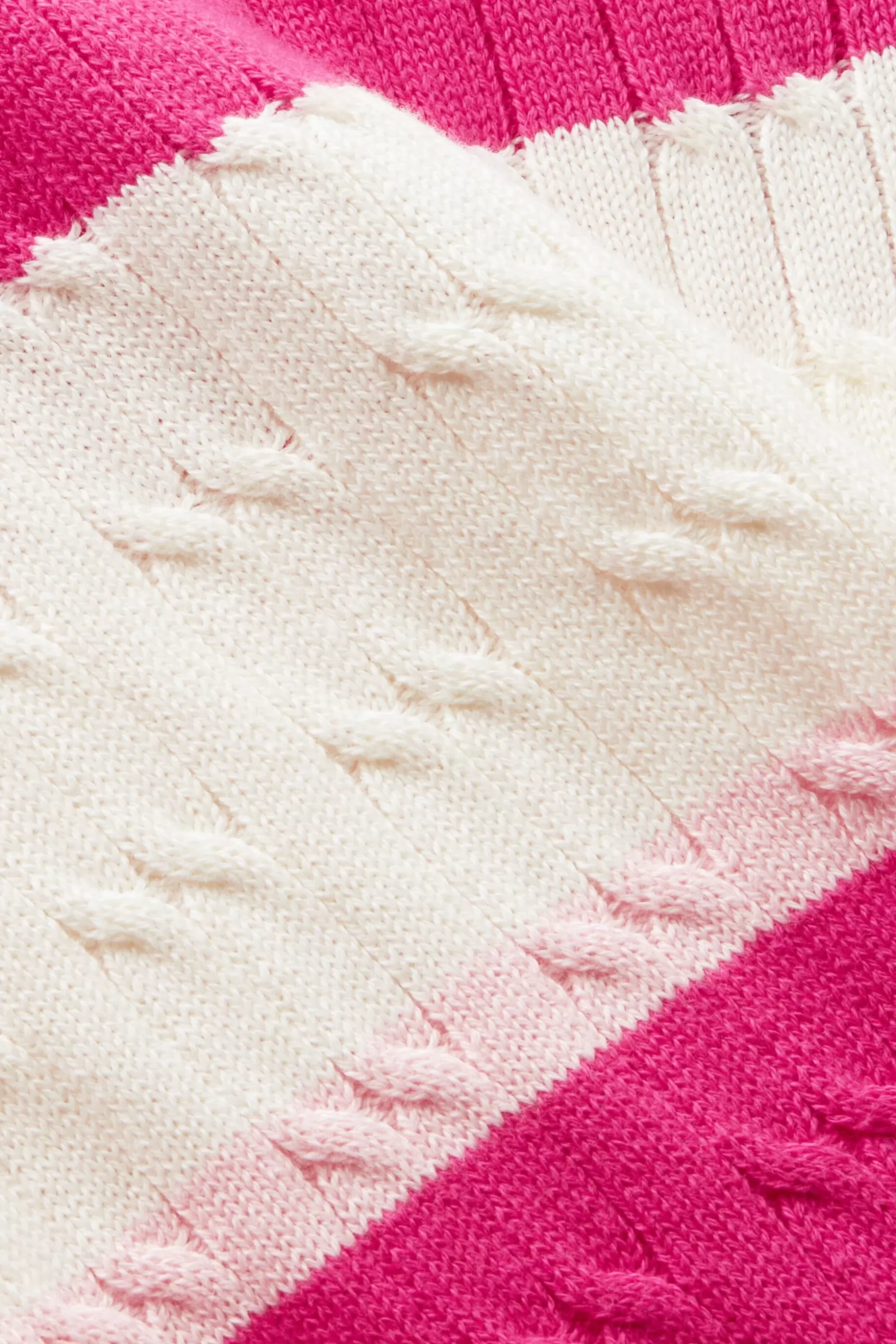 ESPRIT Embroidered Striped Cable Knit Sweater at our Online Shop *Women Sweaters