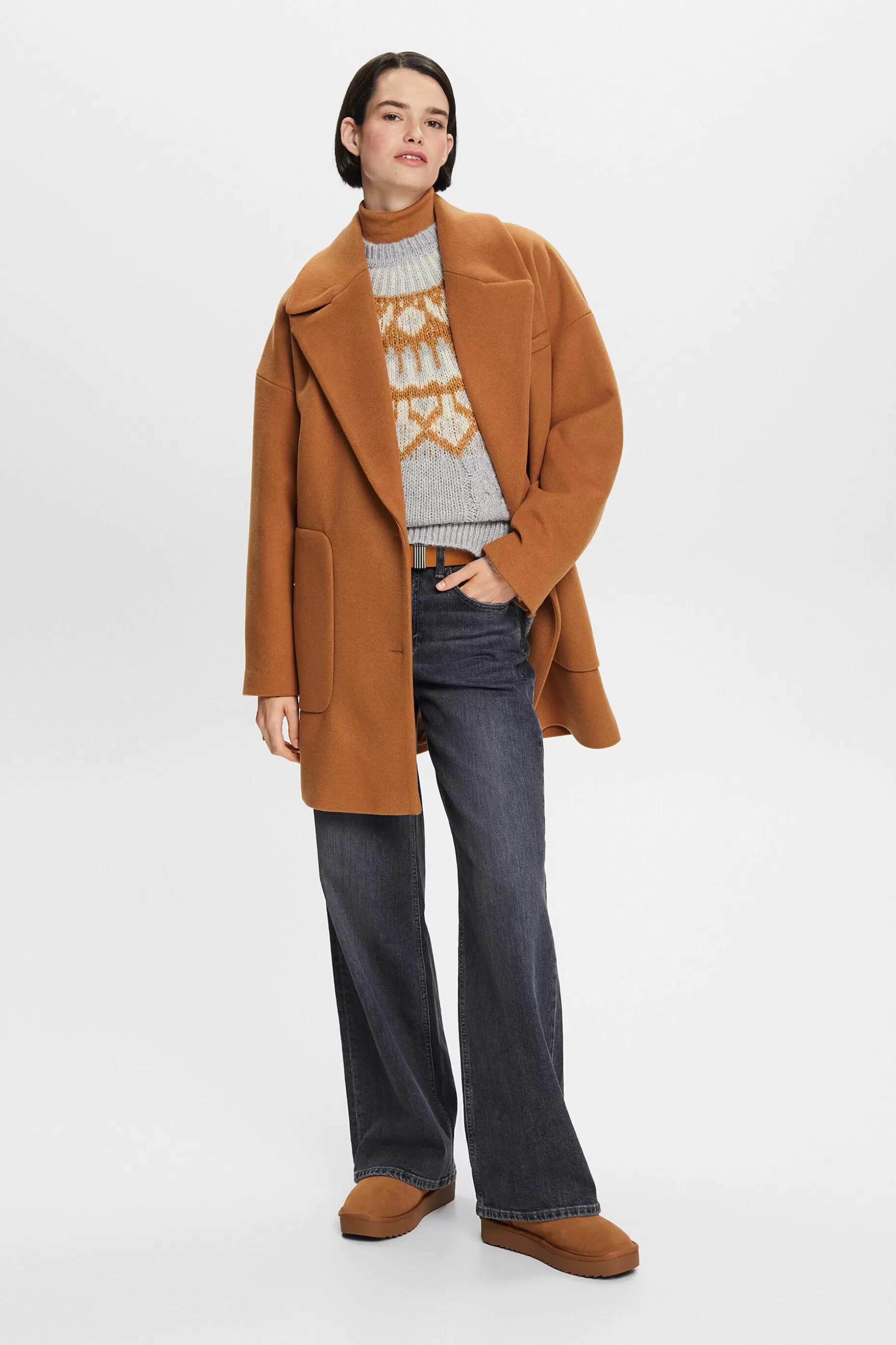 ESPRIT Fair Isle Wool Blend Sweater at our Online Shop *Women Tops