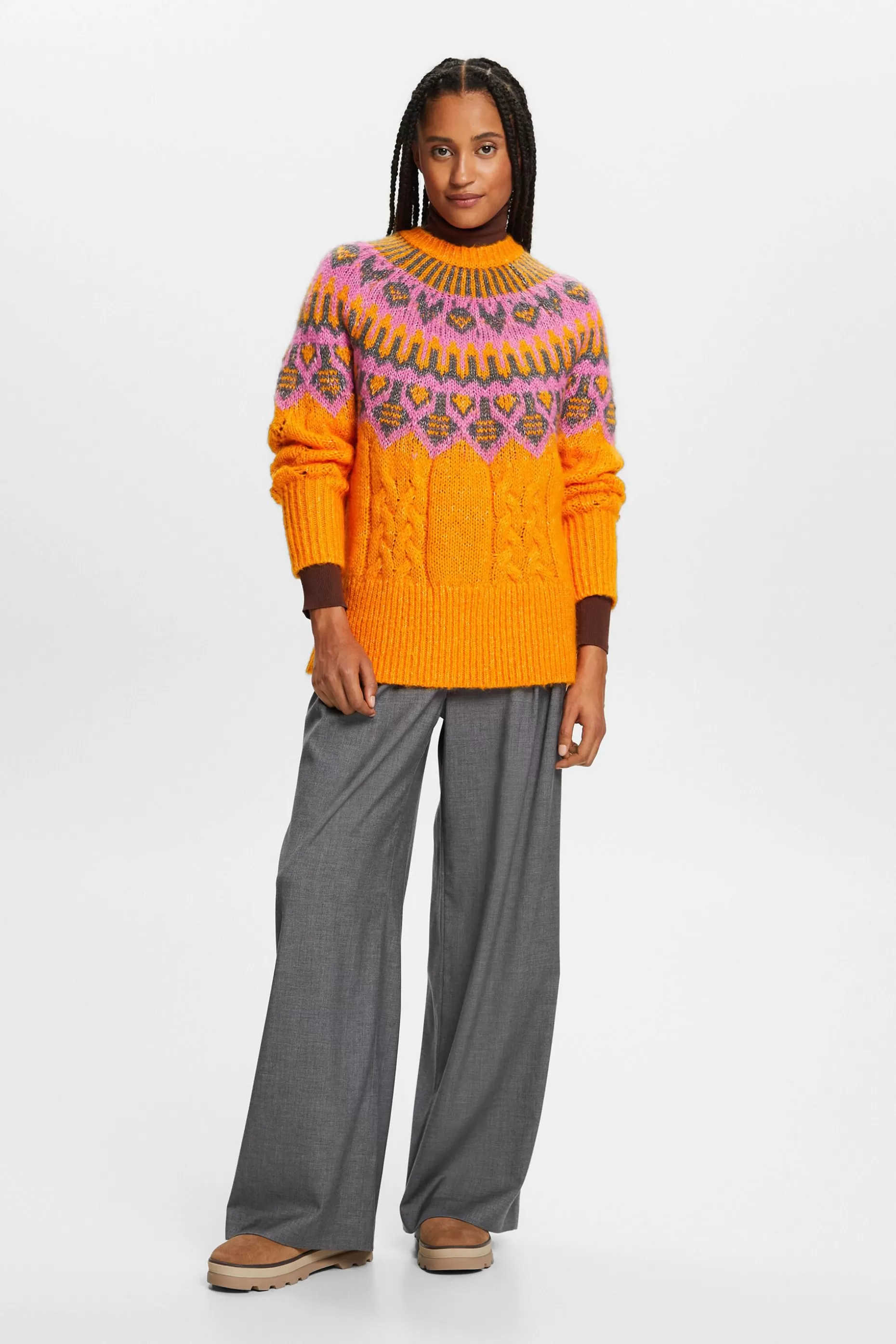 ESPRIT Fair Isle Wool-Blend Sweater at our Online Shop *Women Sweaters