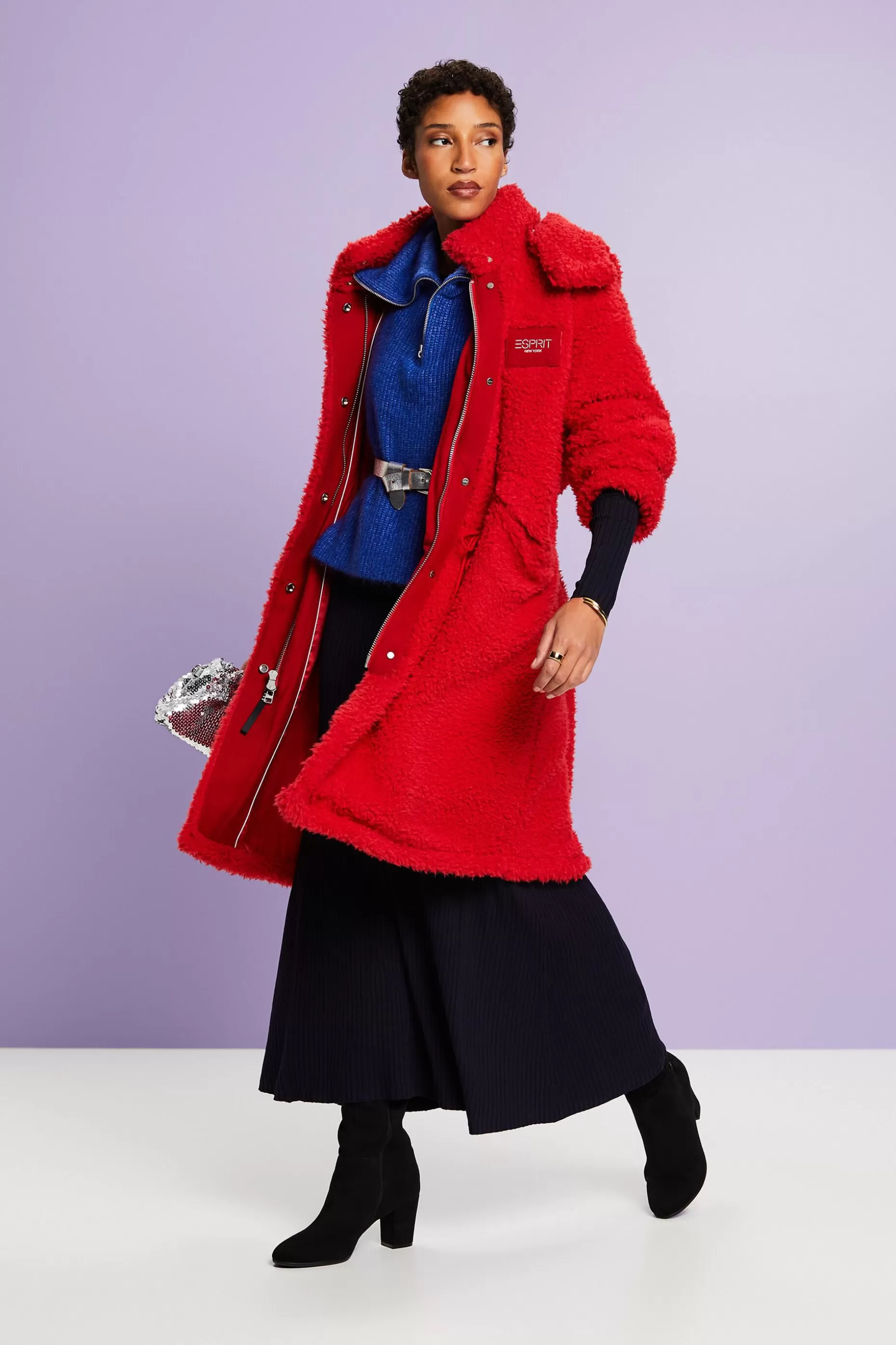 ESPRIT Faux Fur Hooded Parka at our Online Shop *Women Jackets + Coats
