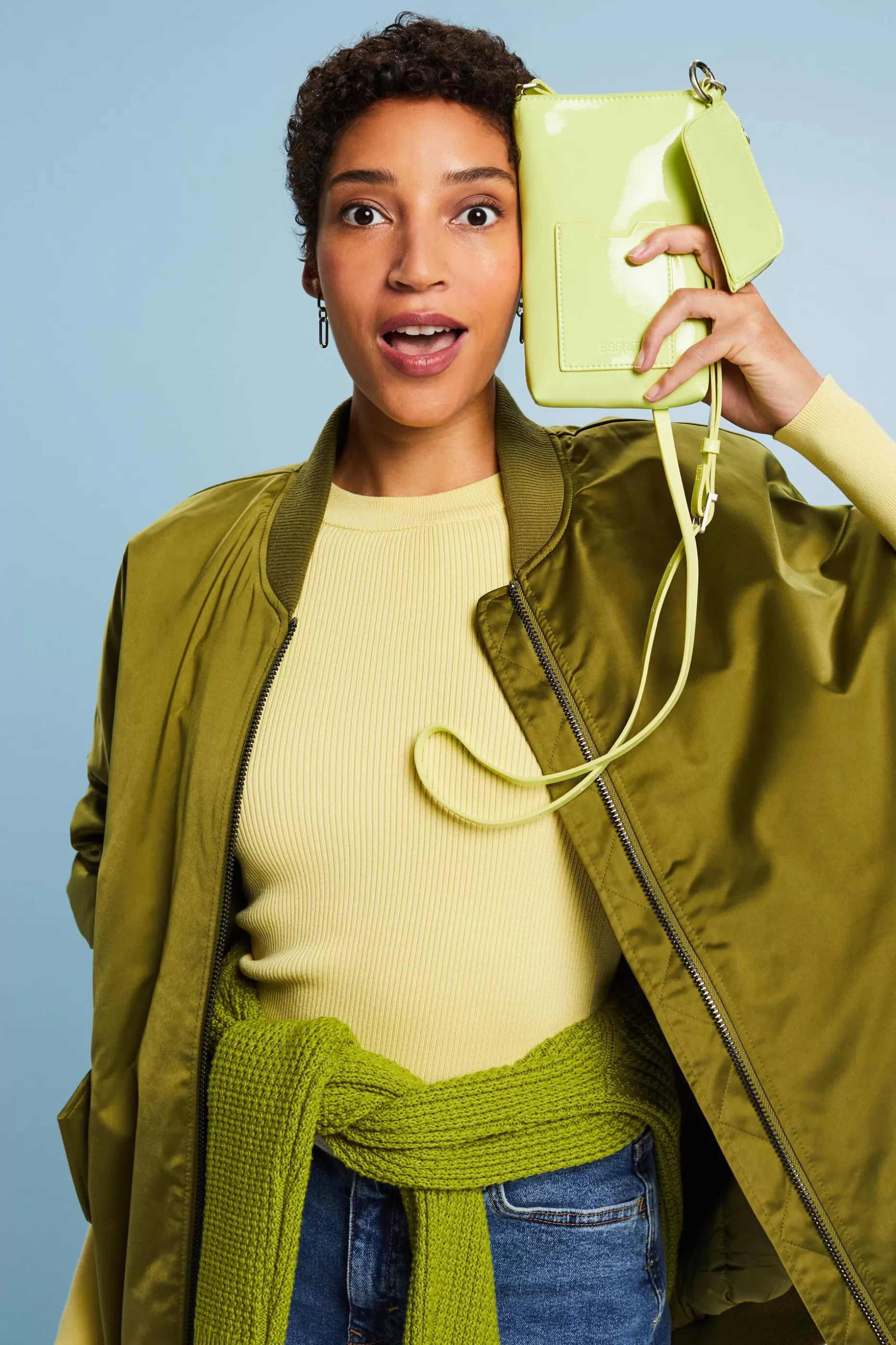 ESPRIT Faux Leather Crossbody Phone Pouch at our Online Shop *Women Bags