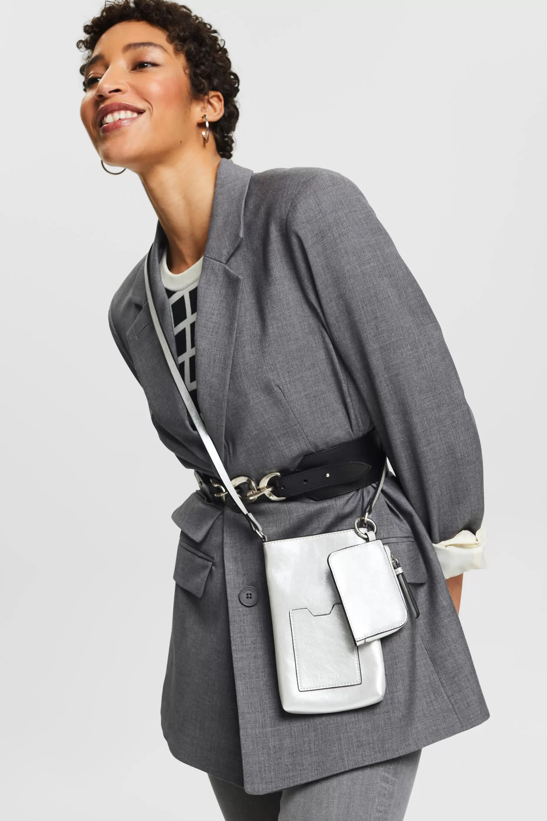ESPRIT Faux Leather Crossbody Phone Pouch at our Online Shop *Women Bags