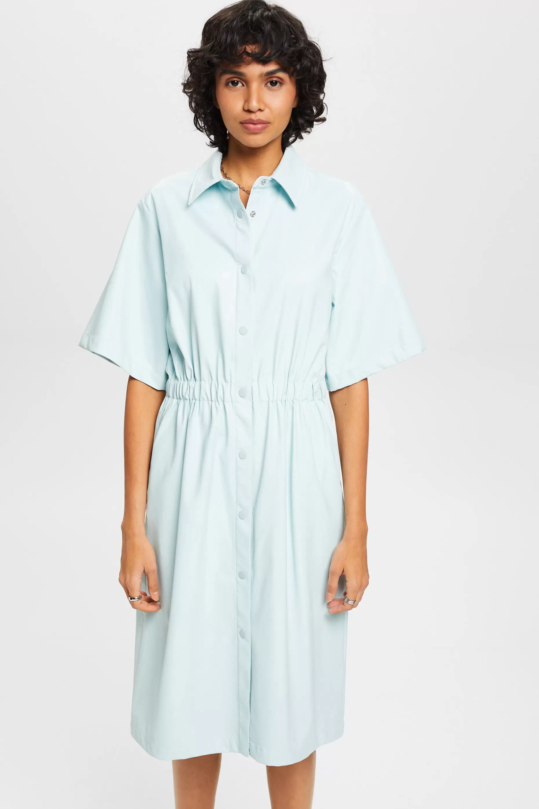 ESPRIT Faux leather shirt dress at our Online Shop * Sale Under $75