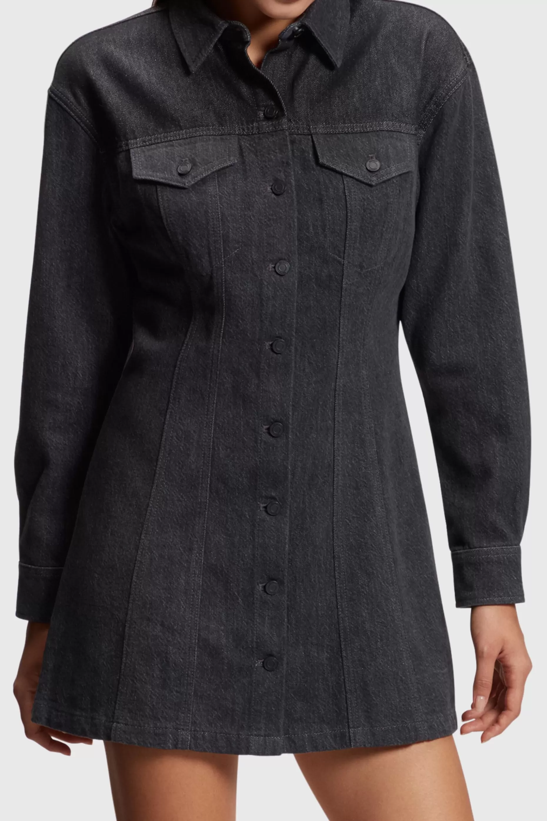 ESPRIT Fit & flare denim trucker shirt dress at our Online Shop * Sale Under $75
