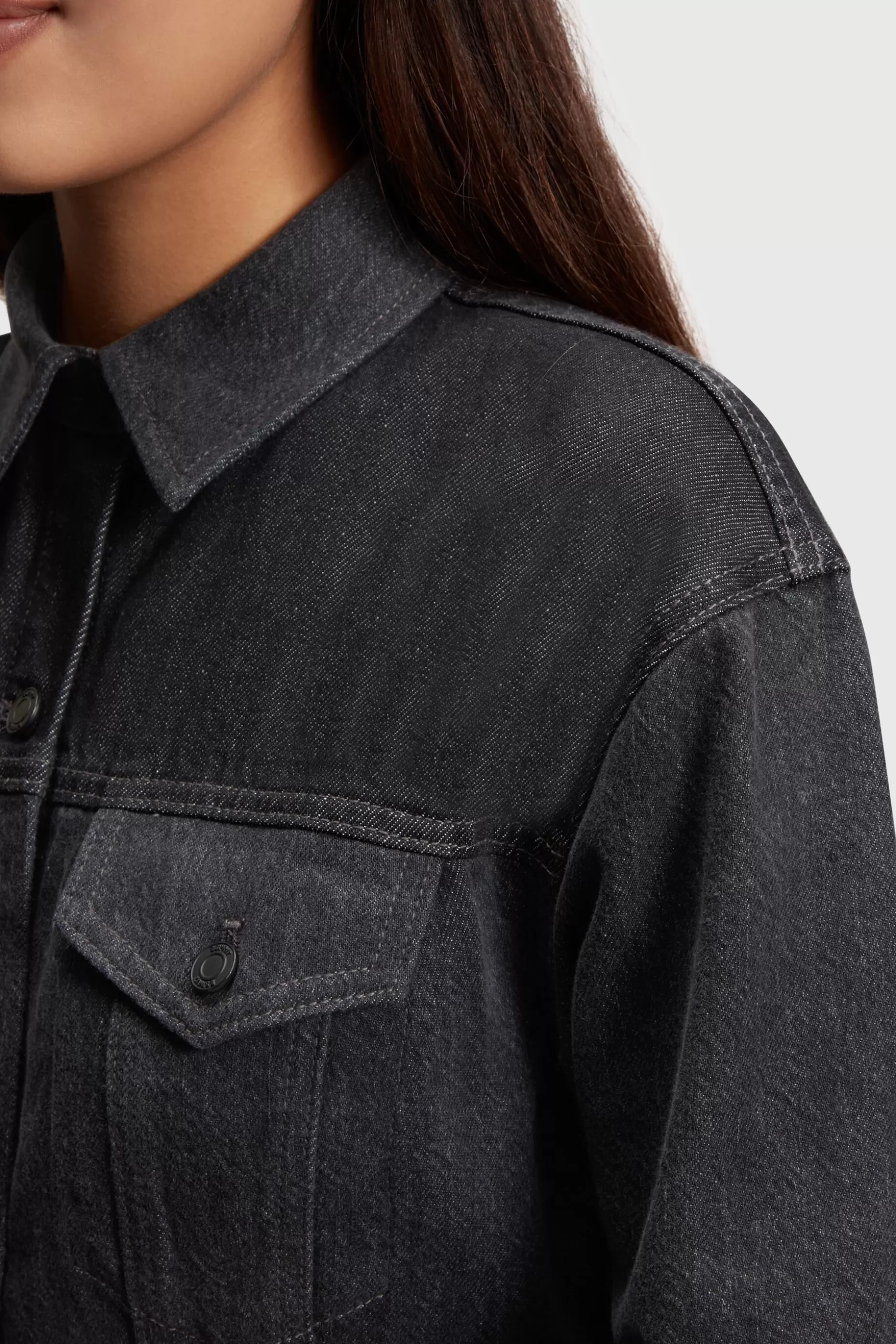 ESPRIT Fit & flare denim trucker shirt dress at our Online Shop * Sale Under $75