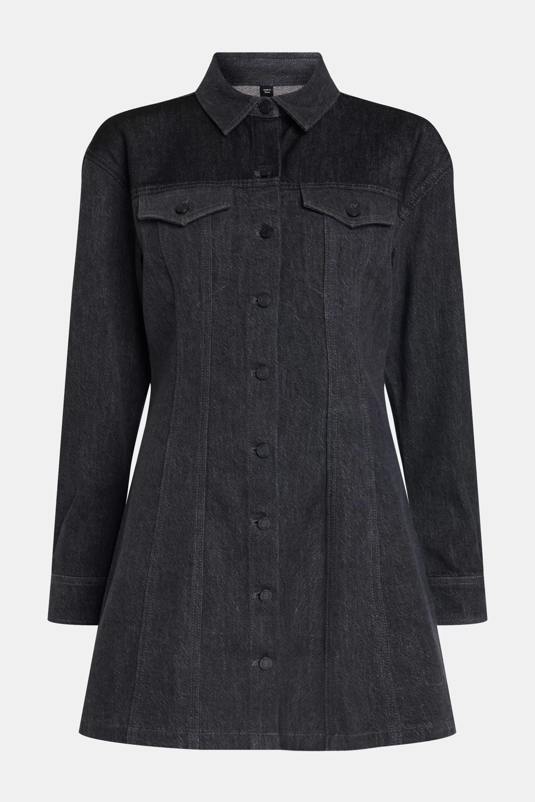 ESPRIT Fit & flare denim trucker shirt dress at our Online Shop * Sale Under $75