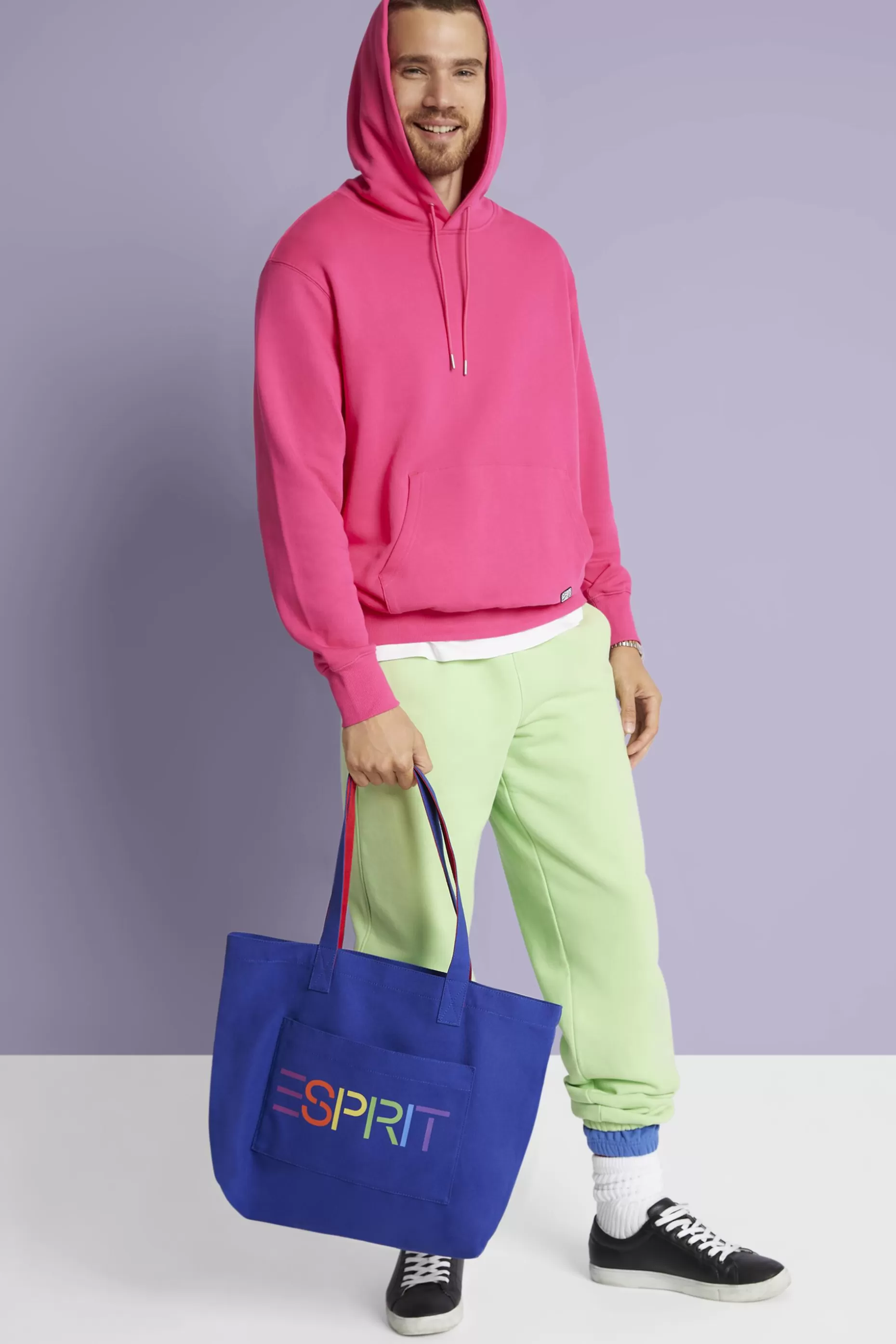 ESPRIT Fleece Logo Hoodie at our Online Shop *Men Sweatshirts + Hoodies