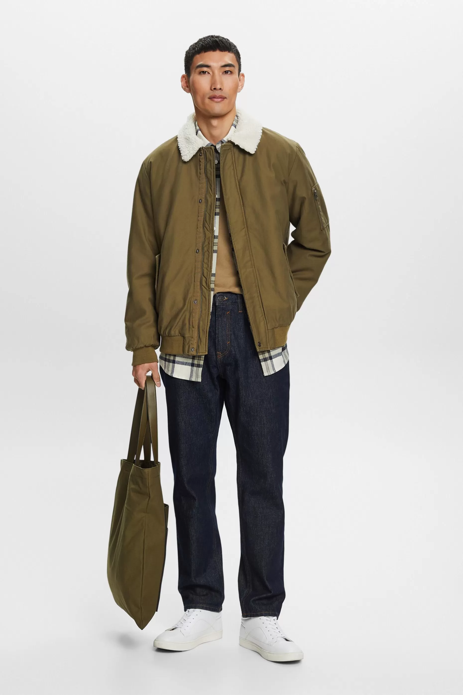 ESPRIT Fleece Padded Bomber Jacket at our Online Shop * Sale Under $50