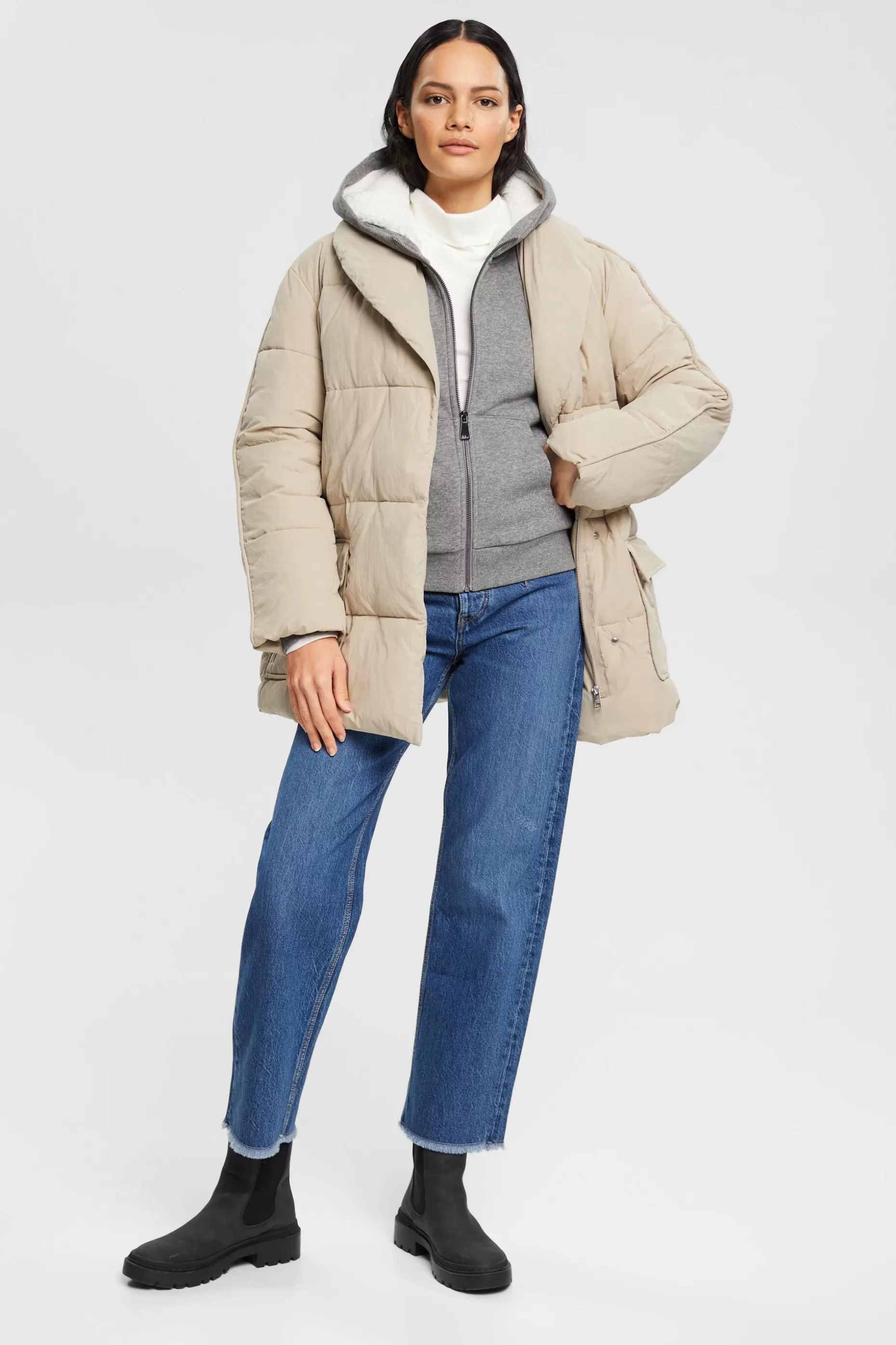 ESPRIT Fleece-Lined Zip Hoodie at our Online Shop *Women Sweatshirts + Hoodies
