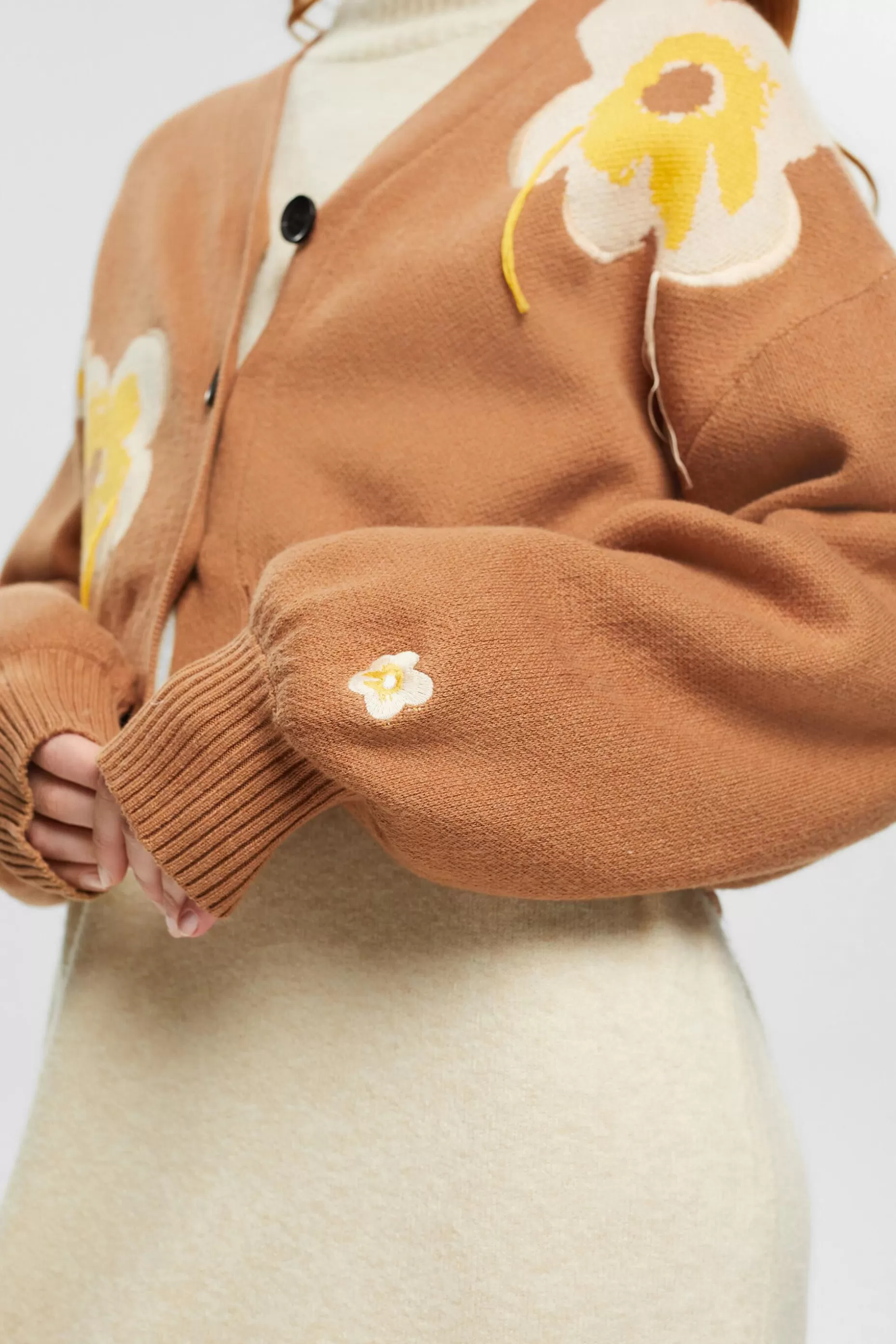 ESPRIT Floral Jacquard Knit Cardigan at our Online Shop *Women Sweaters