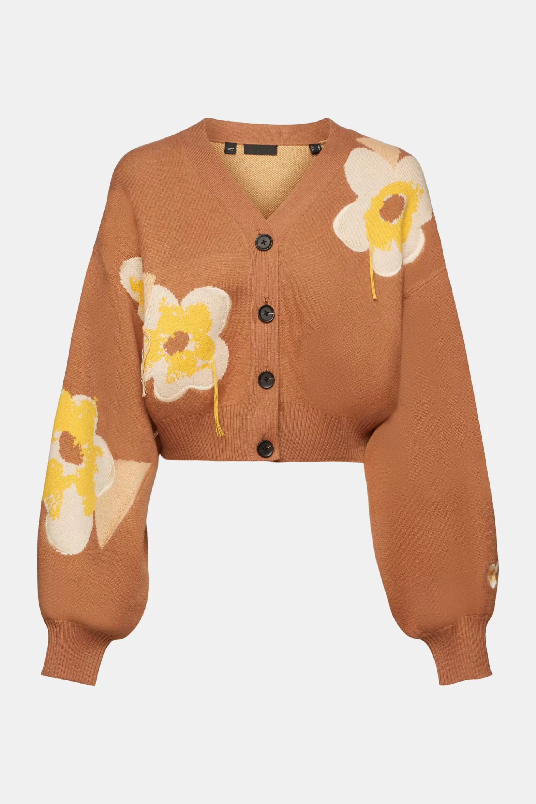 ESPRIT Floral Jacquard Knit Cardigan at our Online Shop *Women Sweaters