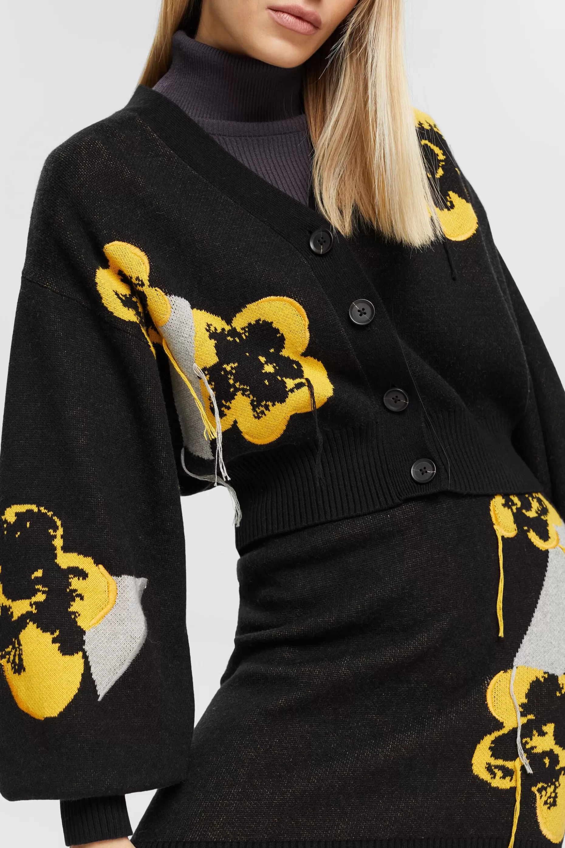 ESPRIT Floral Jacquard Knit Cardigan at our Online Shop *Women Sweaters