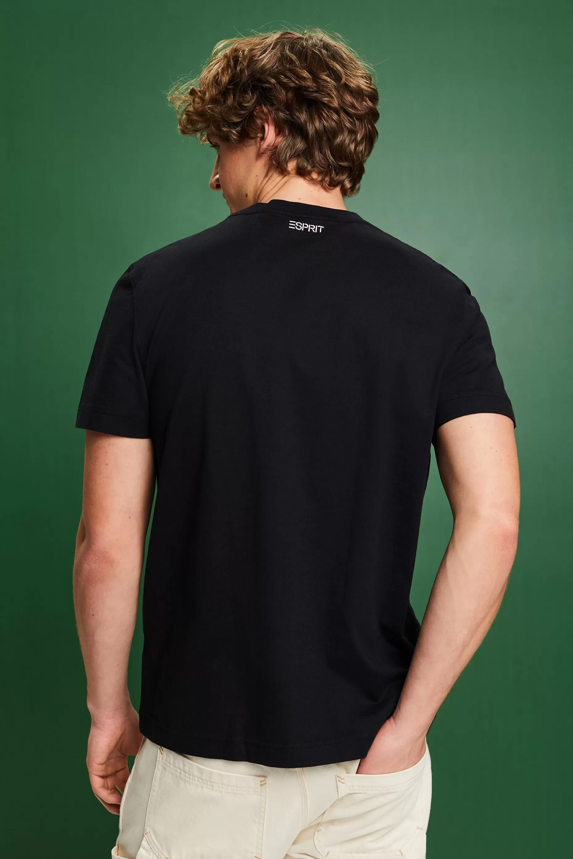 ESPRIT Floral Print Logo T-Shirt at our Online Shop *Men T-Shirts + Polos