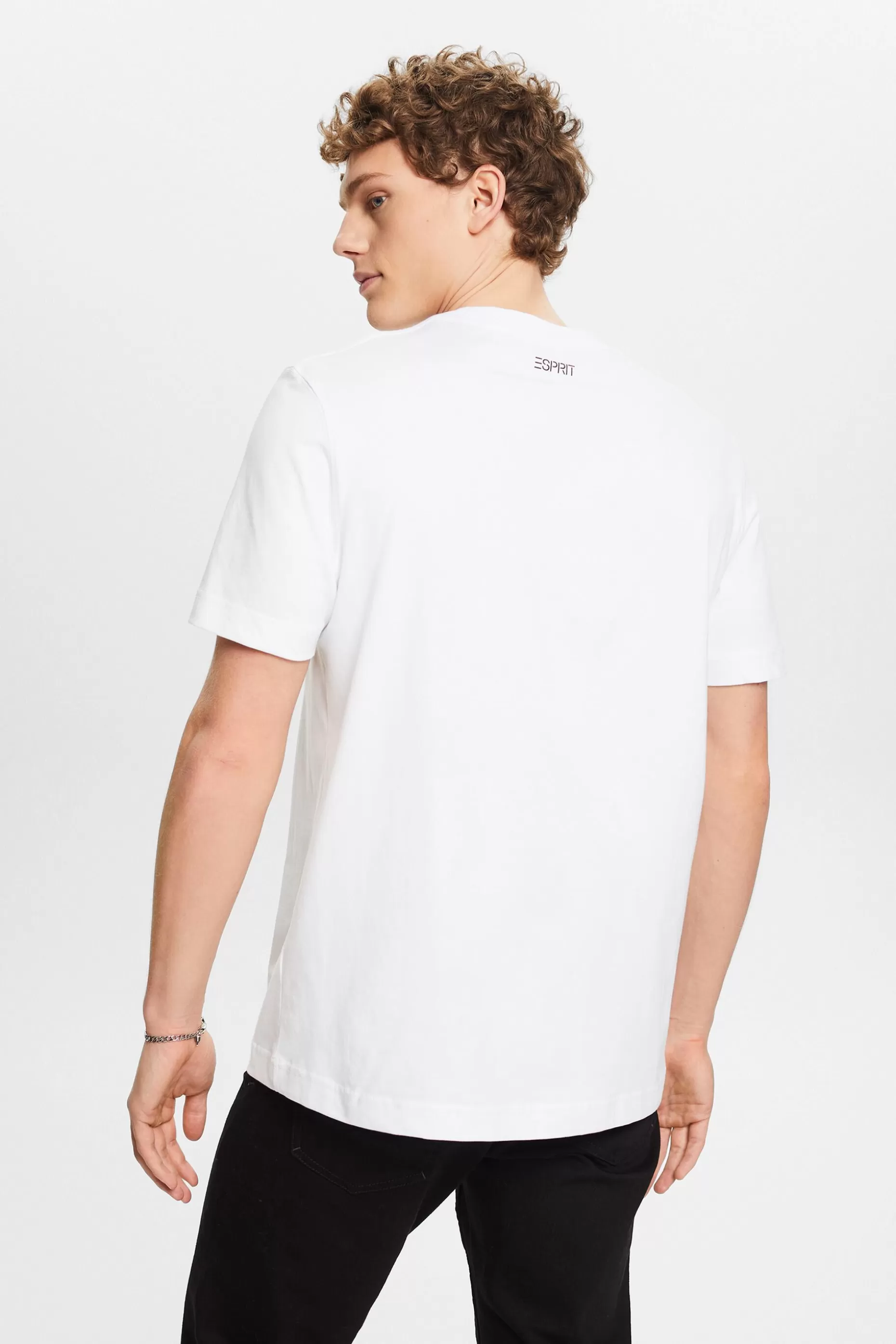 ESPRIT Floral Print Logo T-Shirt at our Online Shop *Men T-Shirts + Polos