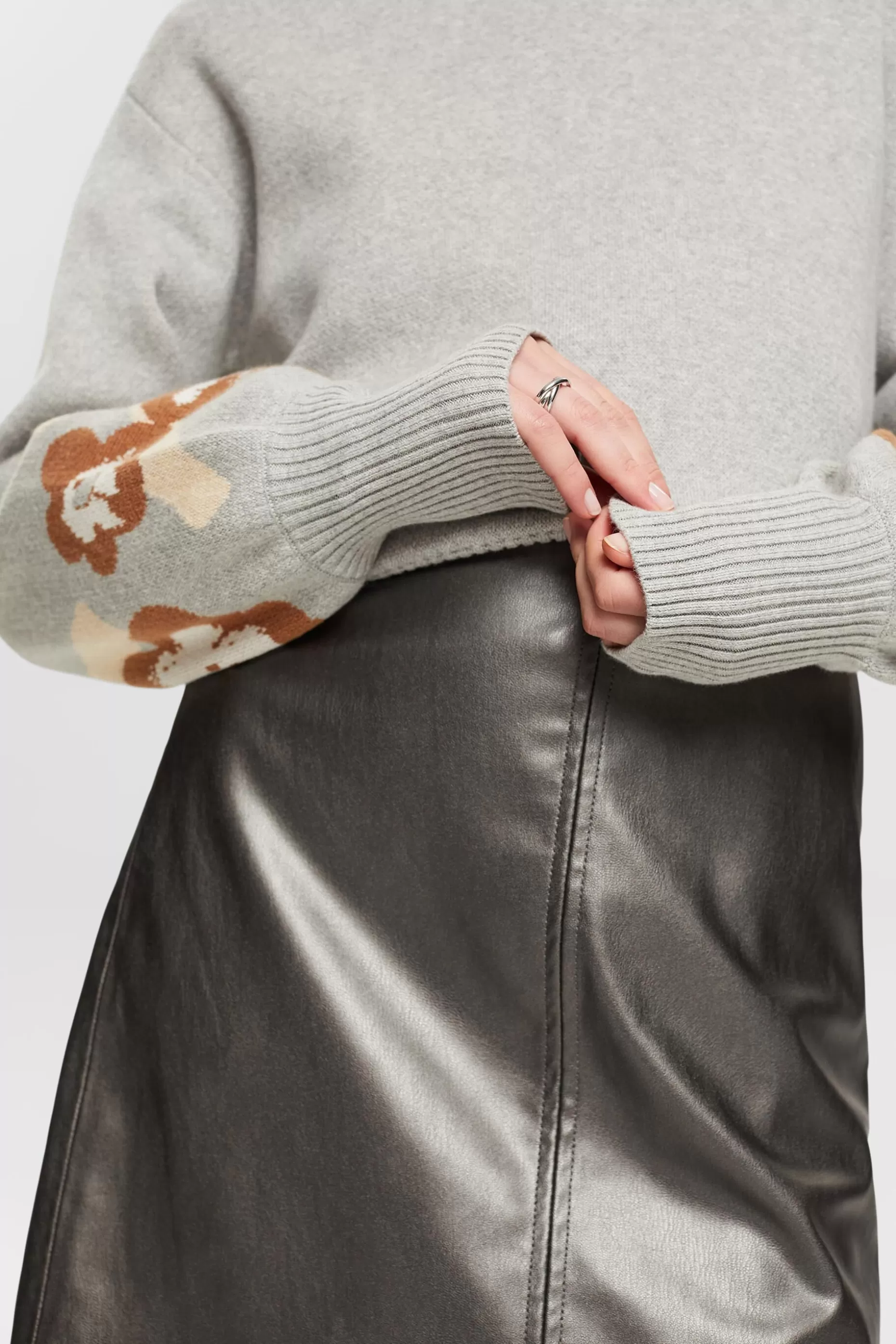 ESPRIT Floral Puff Sleeve Sweater at our Online Shop *Women Sweaters