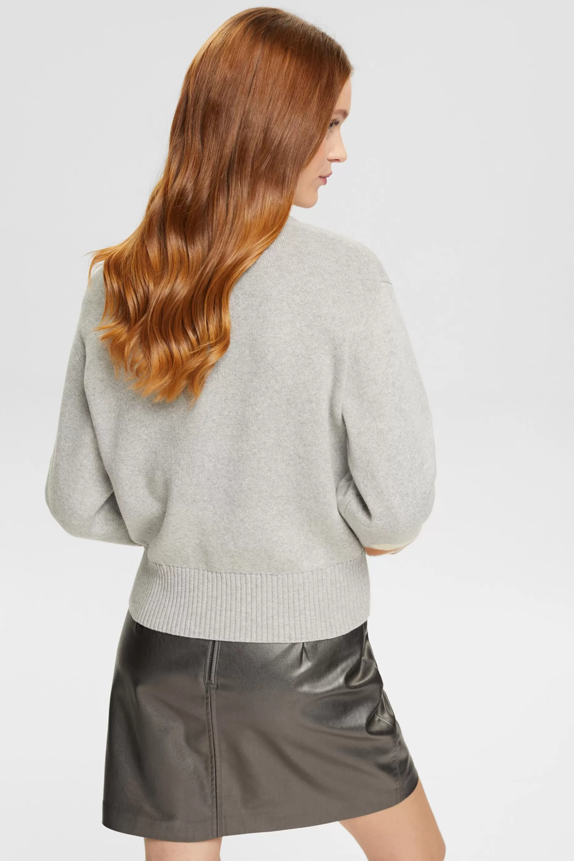 ESPRIT Floral Puff Sleeve Sweater at our Online Shop *Women Sweaters