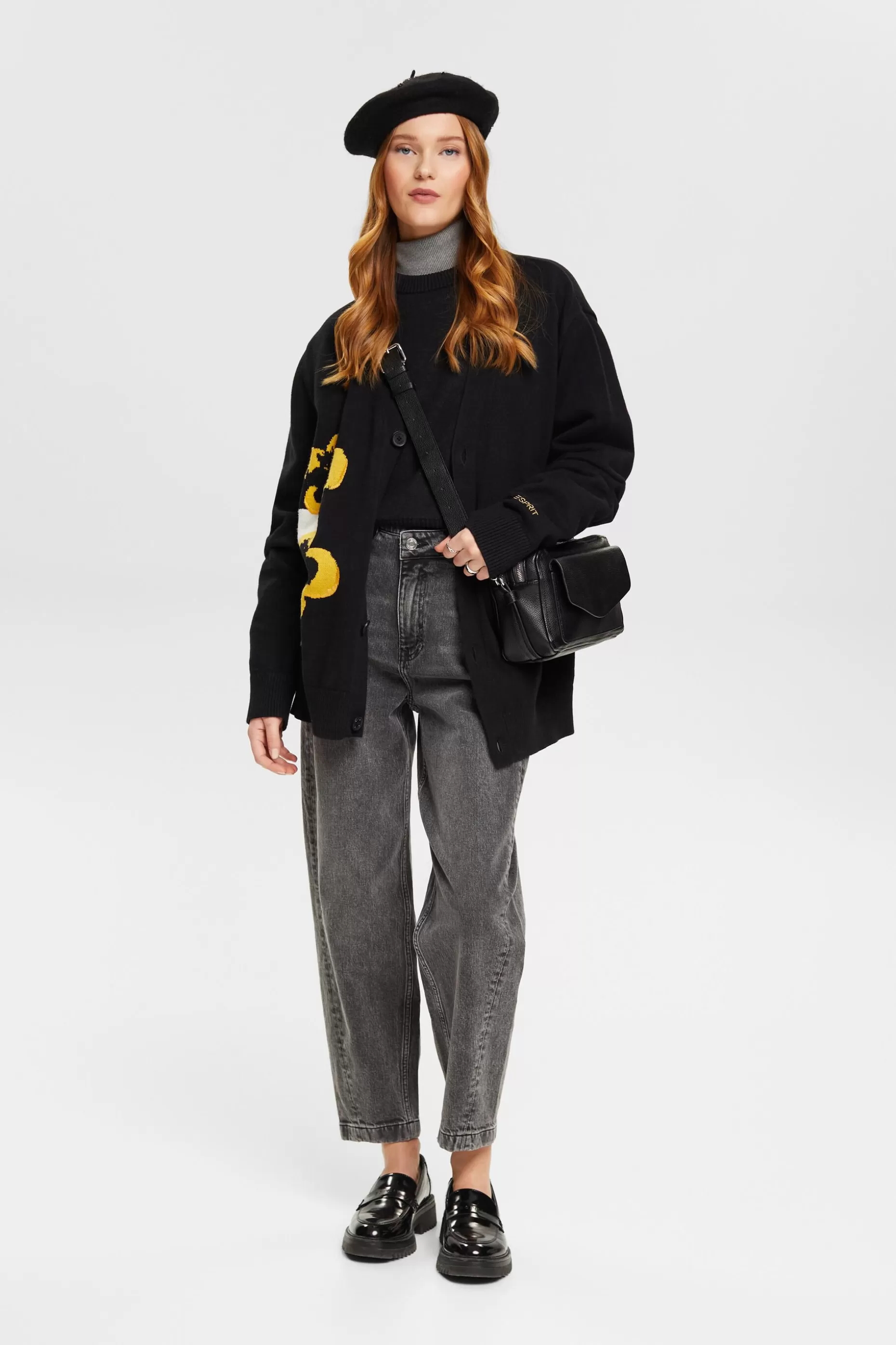 ESPRIT Floral Puff Sleeve Sweater at our Online Shop *Women Sweaters