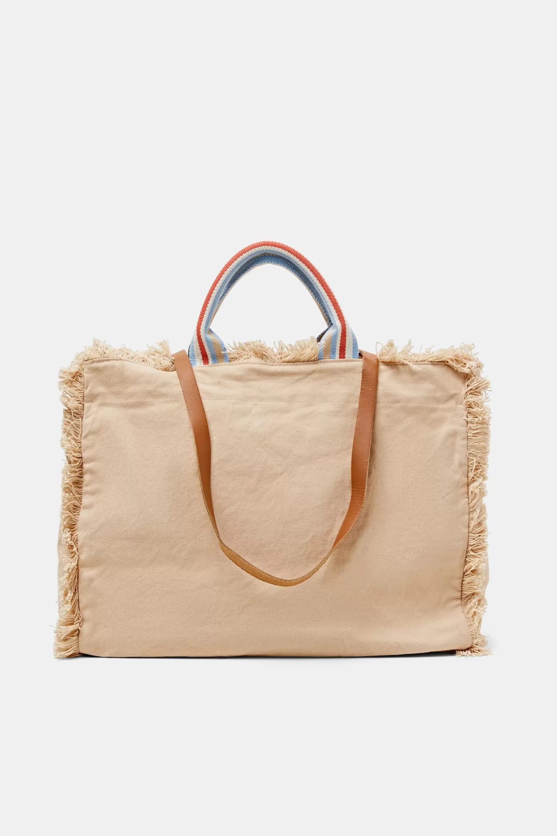 ESPRIT Fringed cotton shopper bag at our Online Shop *Women Bags