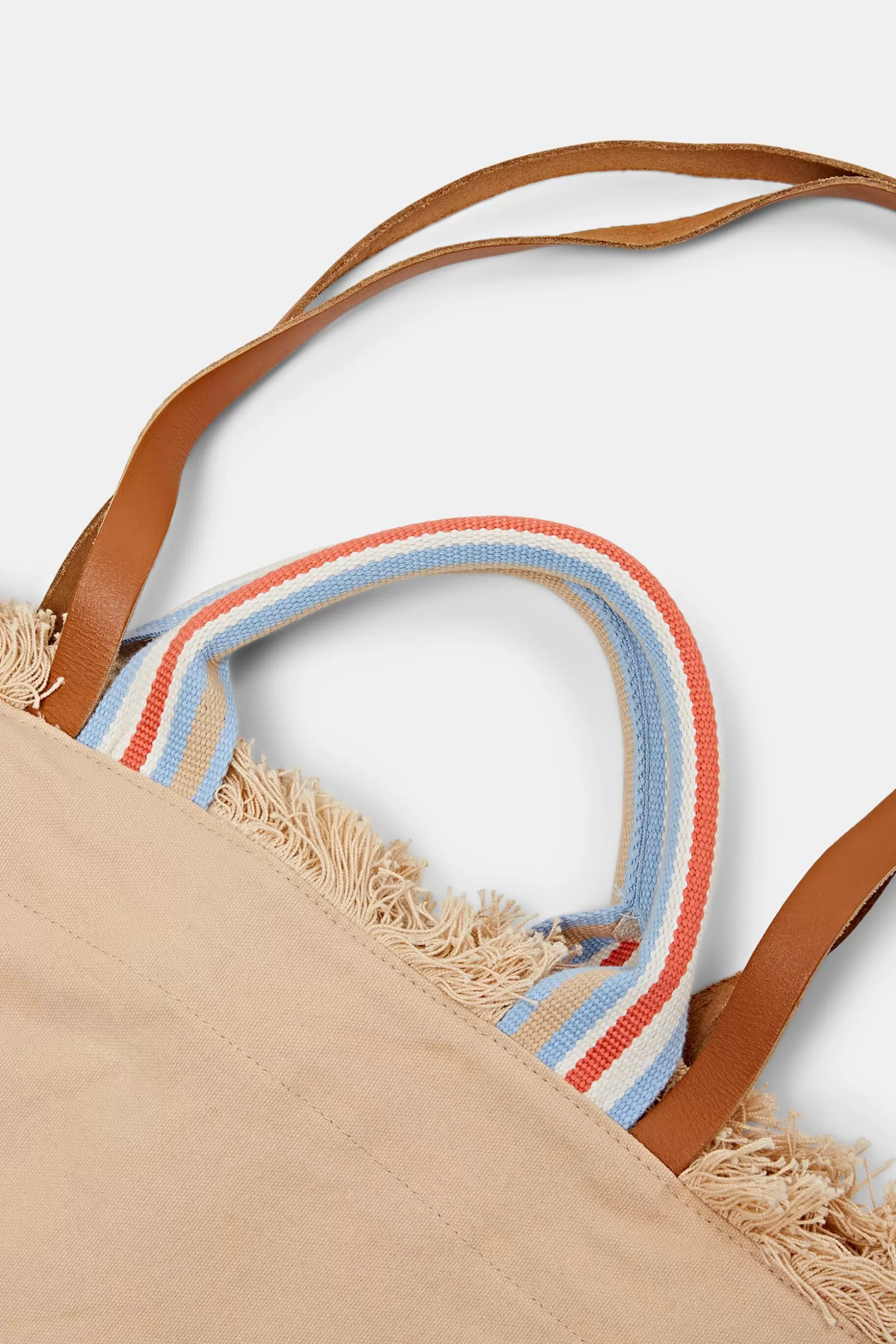 ESPRIT Fringed cotton shopper bag at our Online Shop *Women Bags