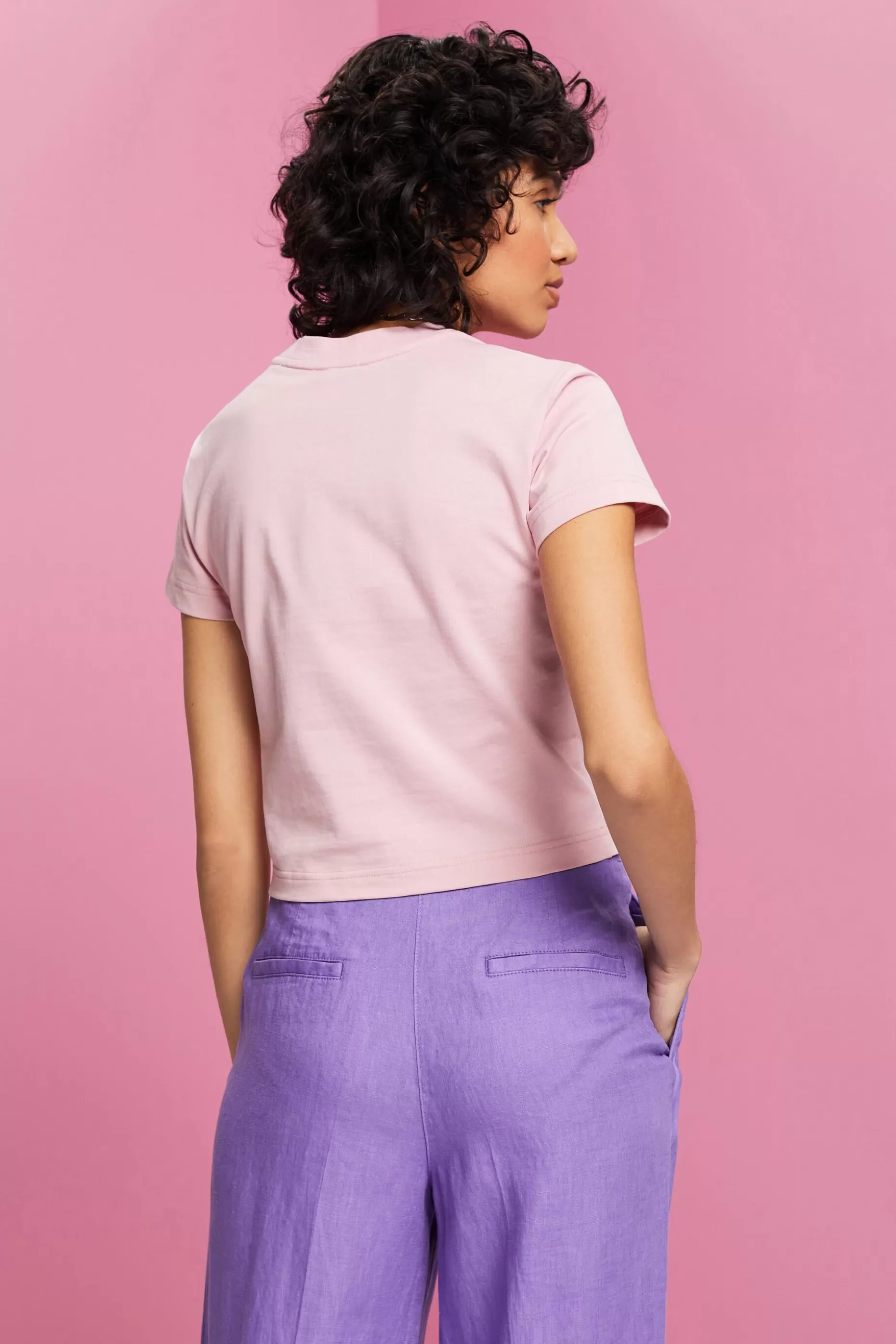 ESPRIT Geometric Organic Cotton T-Shirt at our Online Shop *Women T-Shirts + Tops