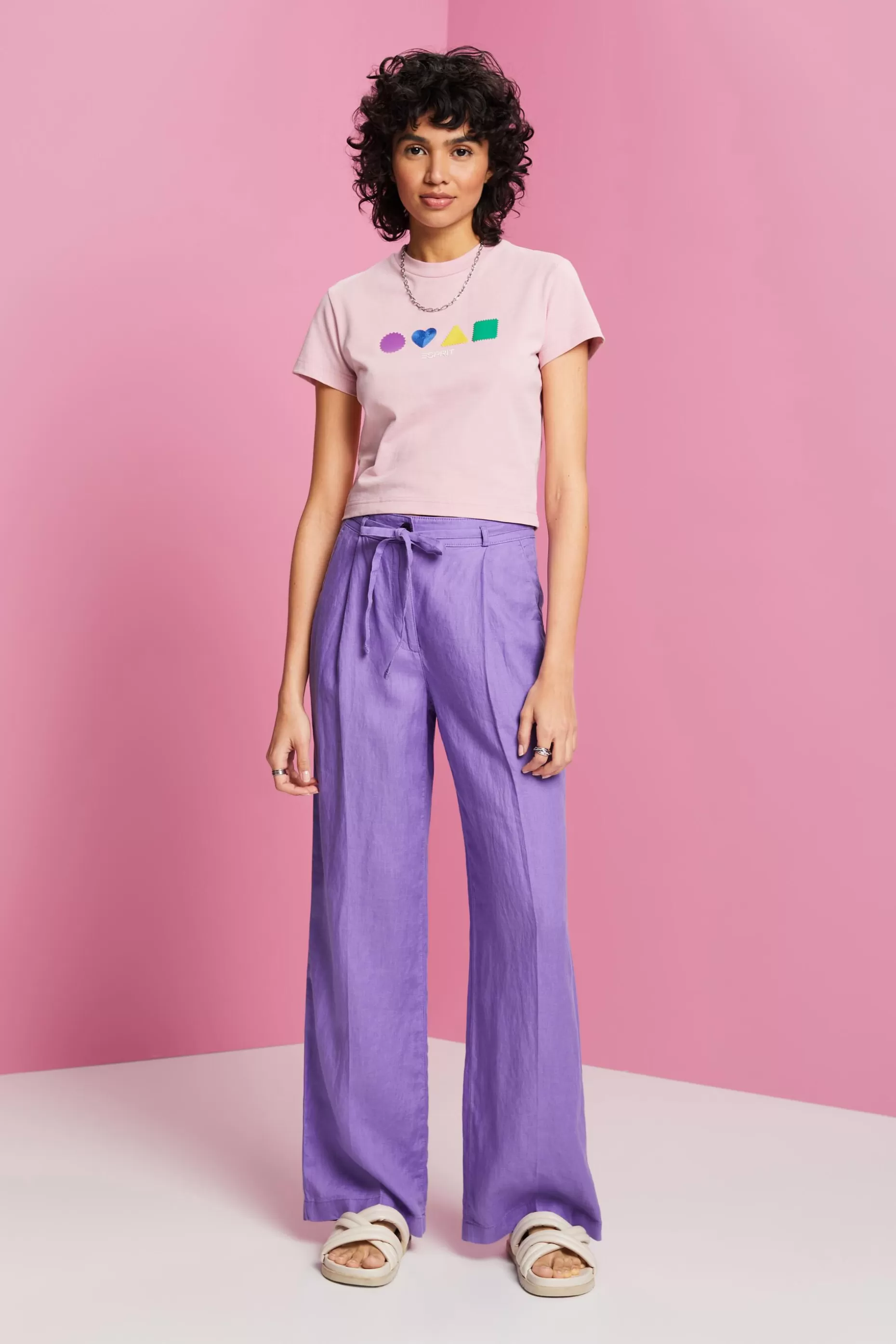 ESPRIT Geometric Organic Cotton T-Shirt at our Online Shop *Women T-Shirts + Tops