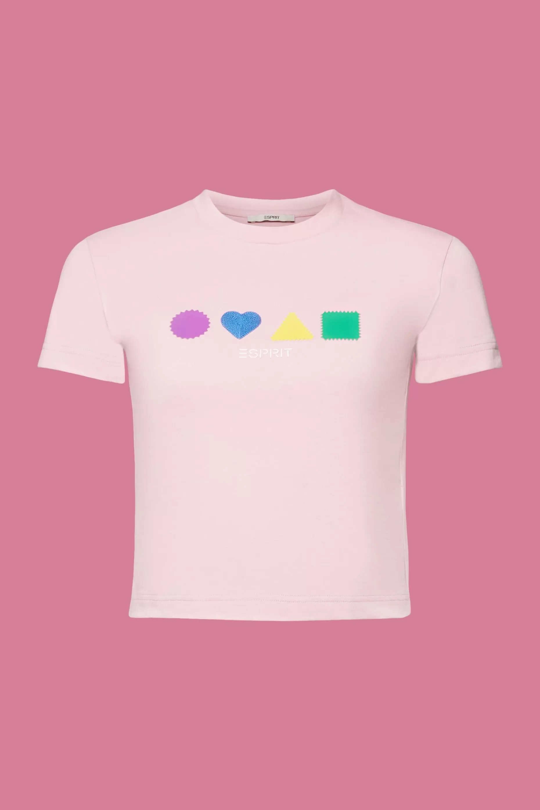 ESPRIT Geometric Organic Cotton T-Shirt at our Online Shop *Women T-Shirts + Tops