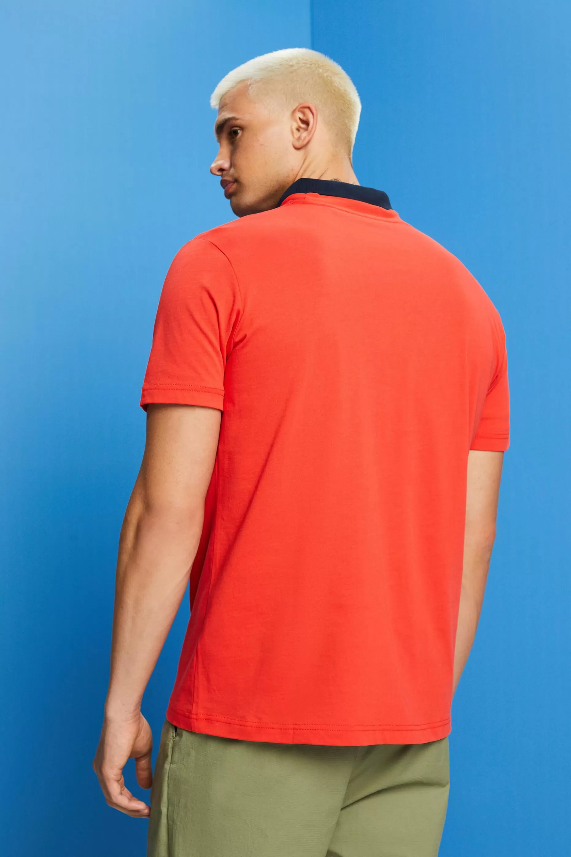 ESPRIT Geometric Print Organic Cotton T-Shirt at our Online Shop *Men T-Shirts + Polos