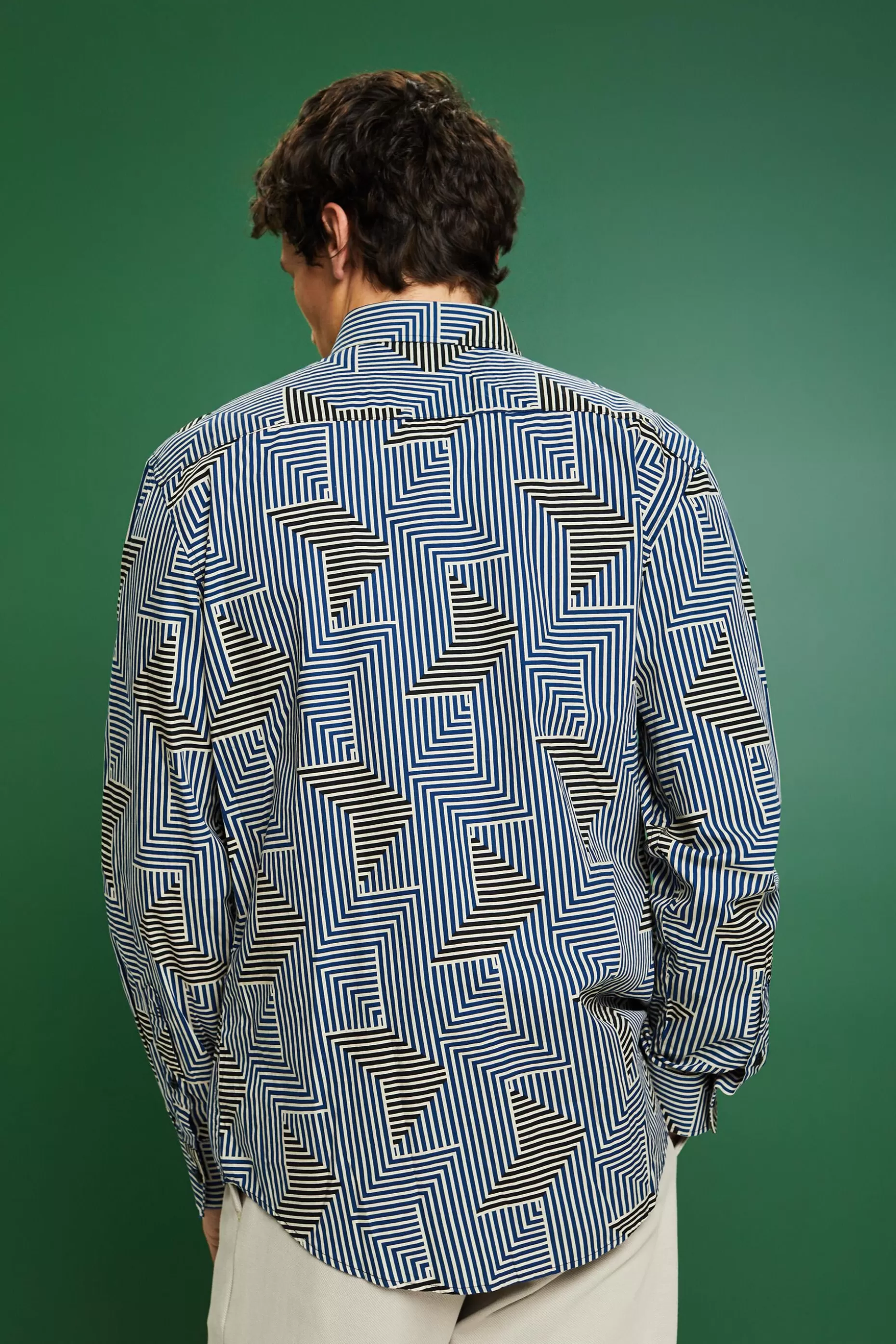 ESPRIT Geometric Print Regular Fit Shirt at our Online Shop *Boys Boys
