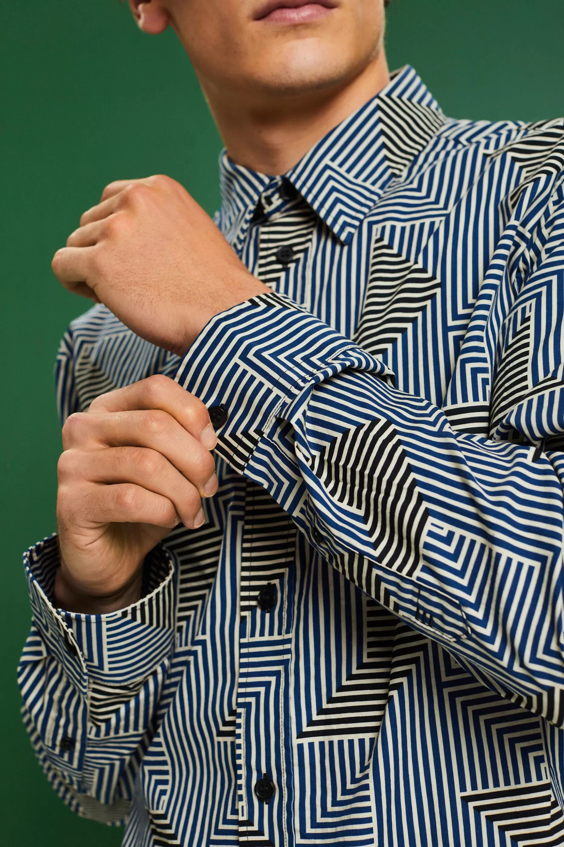 ESPRIT Geometric Print Regular Fit Shirt at our Online Shop *Boys Boys