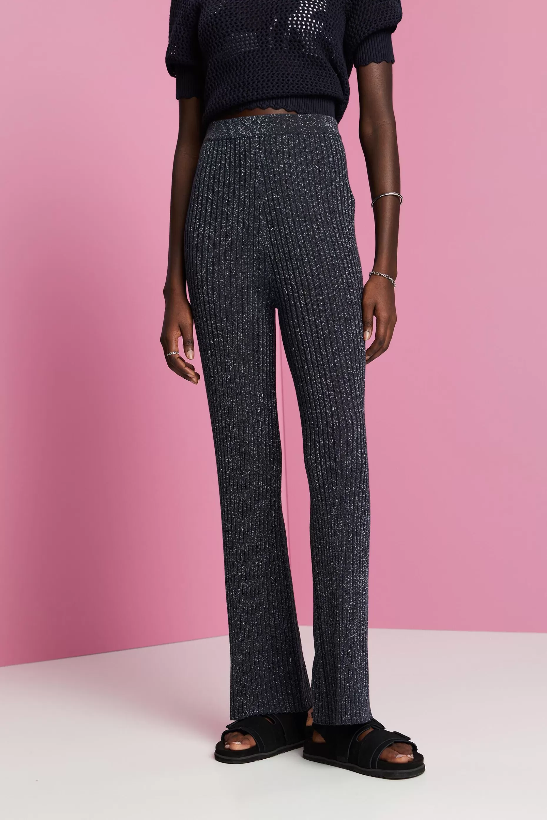 ESPRIT Glitter effect knitted trousers at our Online Shop * Sale Under $30