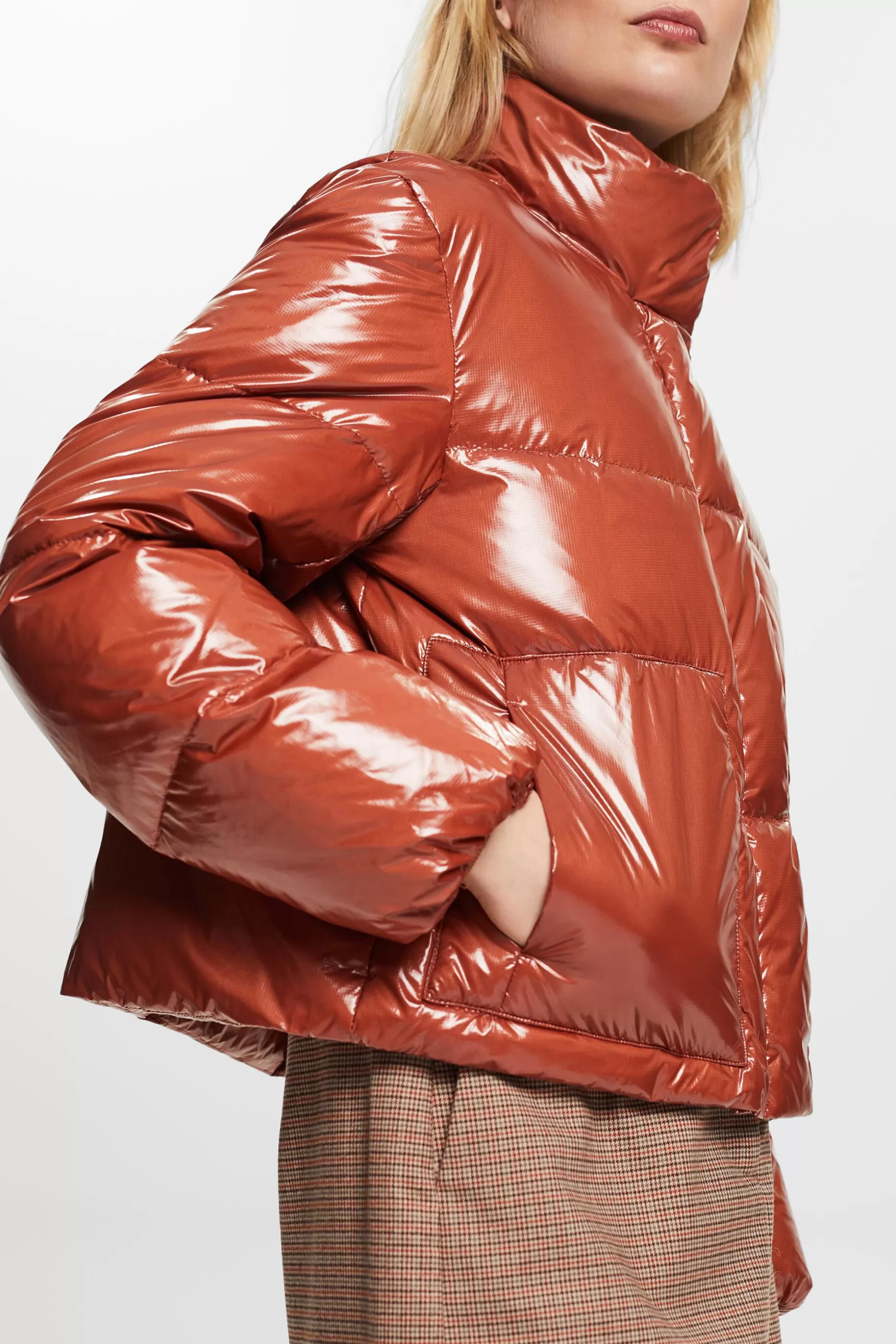 ESPRIT Glossed-Shell Puffer Jacket at our Online Shop * Sale Under $75