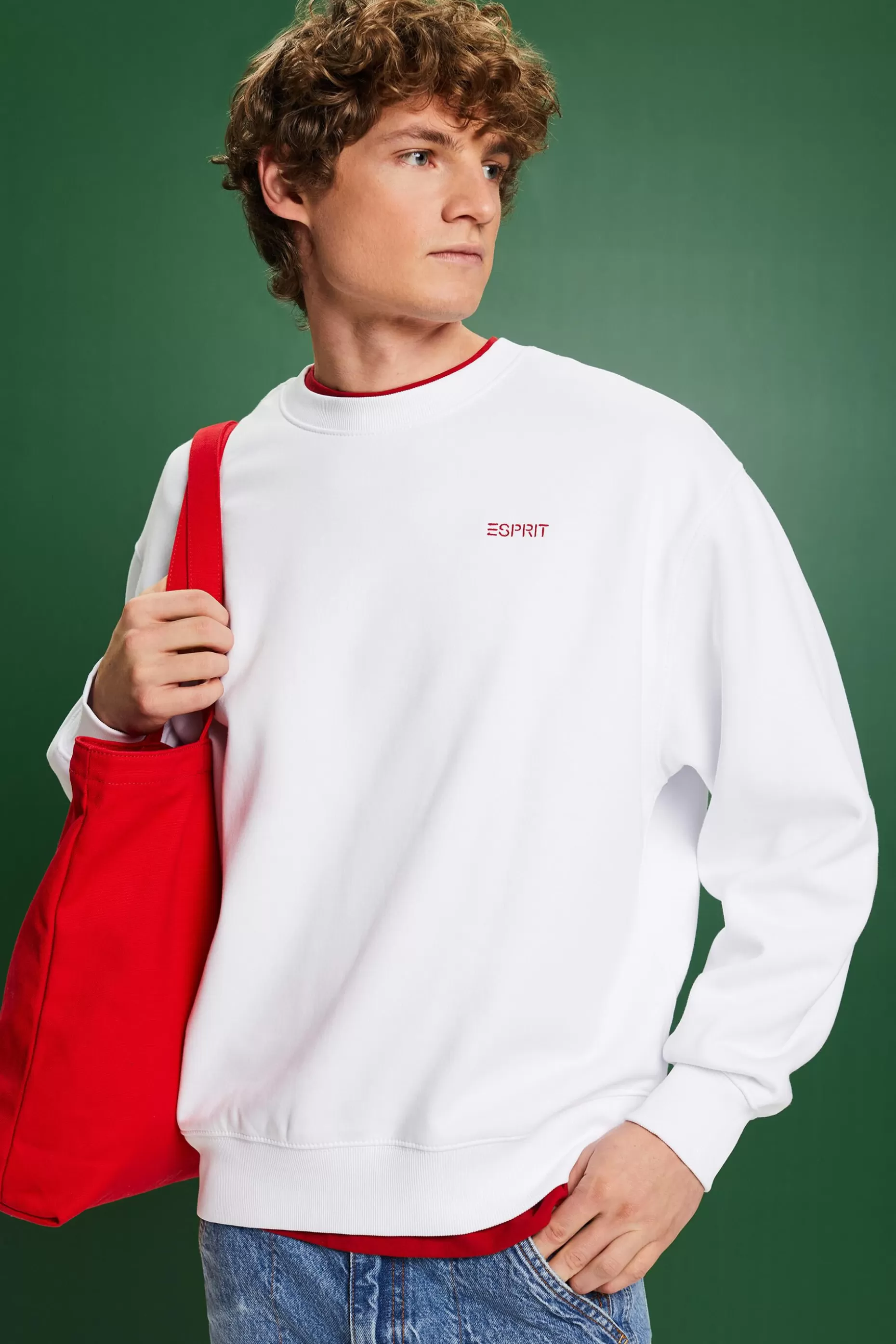 ESPRIT Graphic Logo Sweatshirt at our Online Shop *Men The Spring Edit