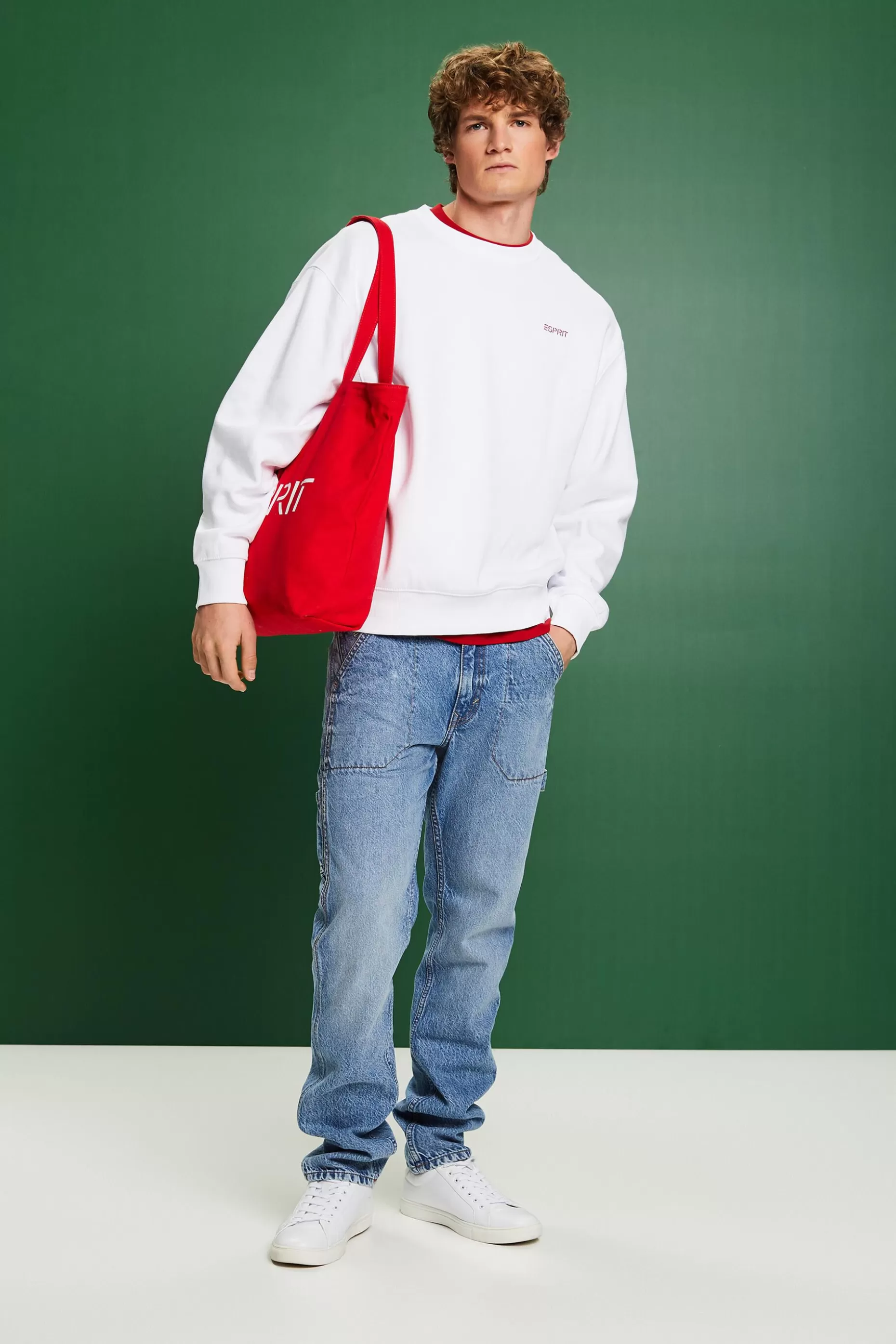 ESPRIT Graphic Logo Sweatshirt at our Online Shop *Men The Spring Edit